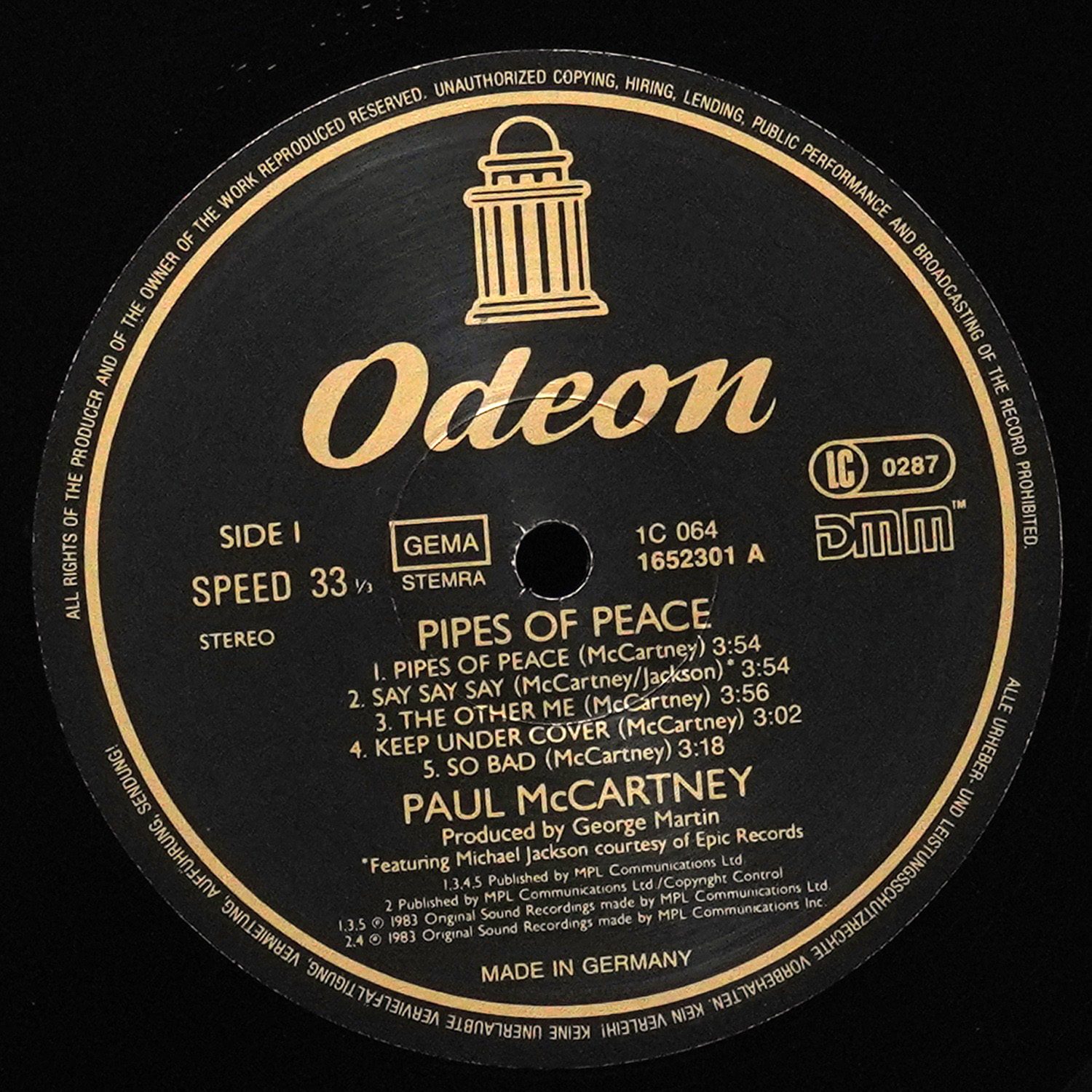 LP Paul McCartney — Pipes Of Peace фото 3