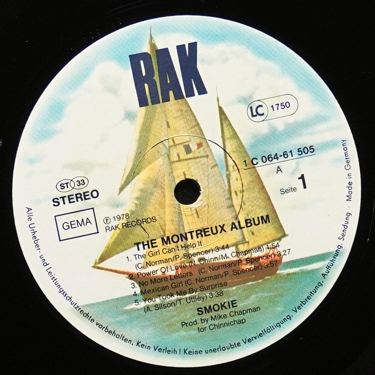 LP Smokie — Montreux Album фото 3