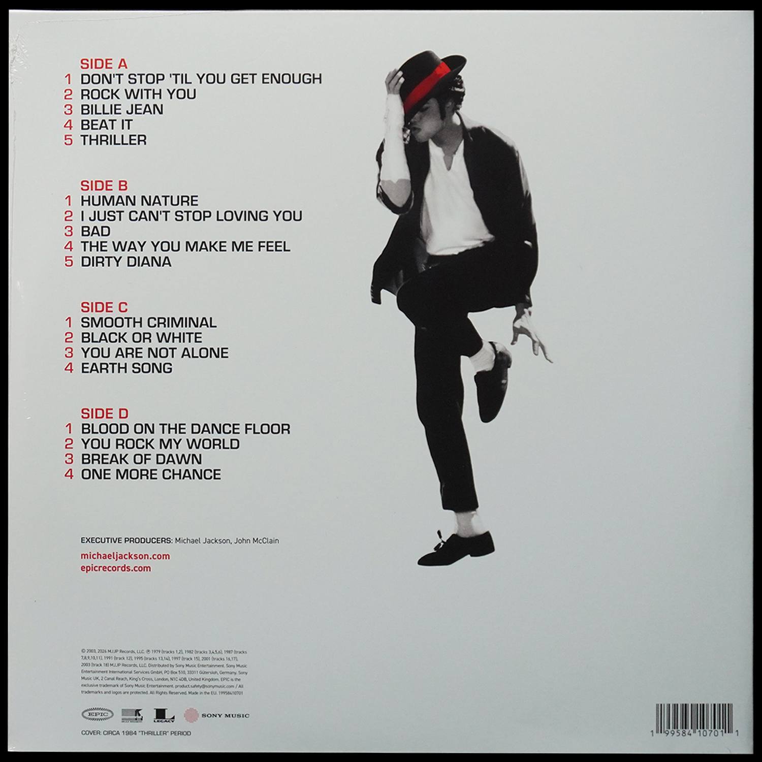 LP Michael Jackson — Number Ones (2LP, цветной винил) фото 2