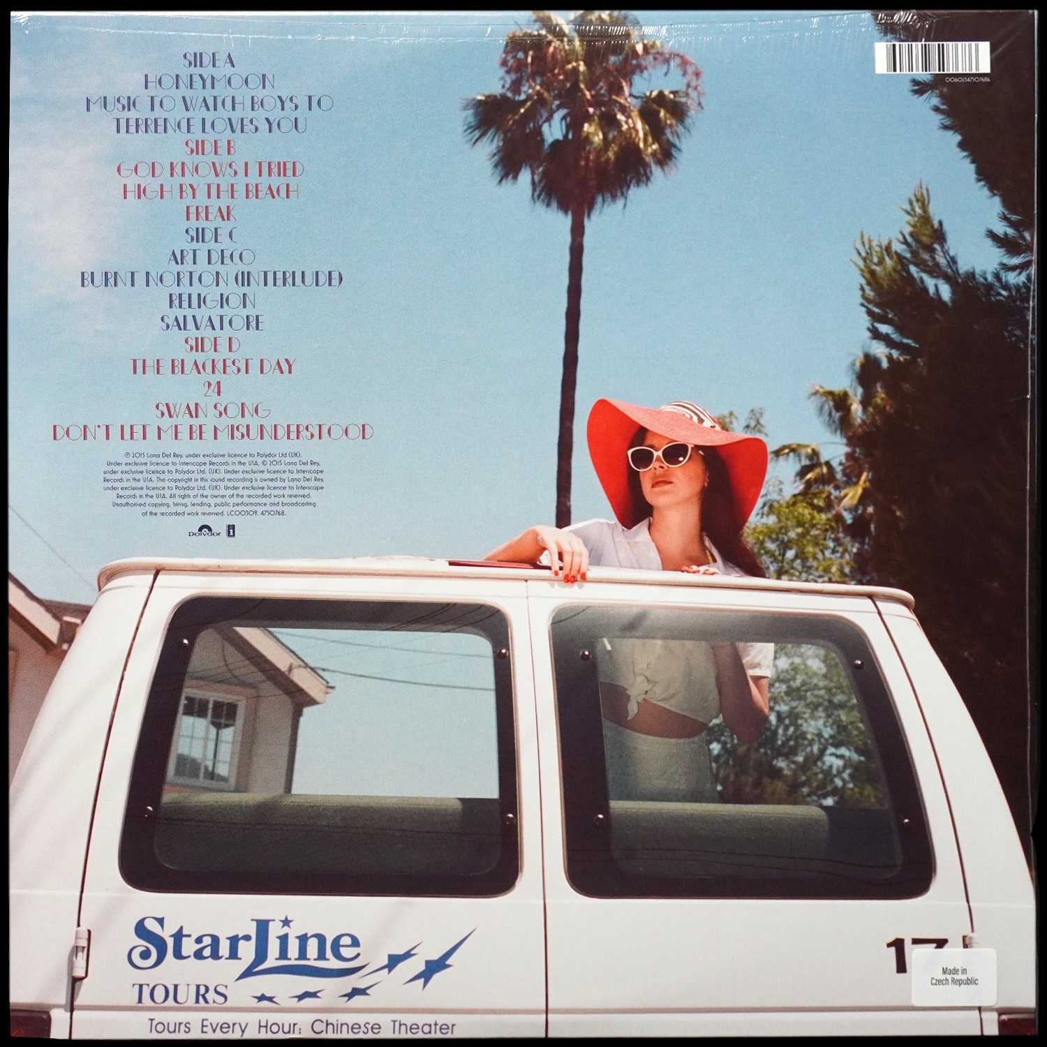 LP Lana Del Rey — Honeymoon (2LP, + буклет) фото 2