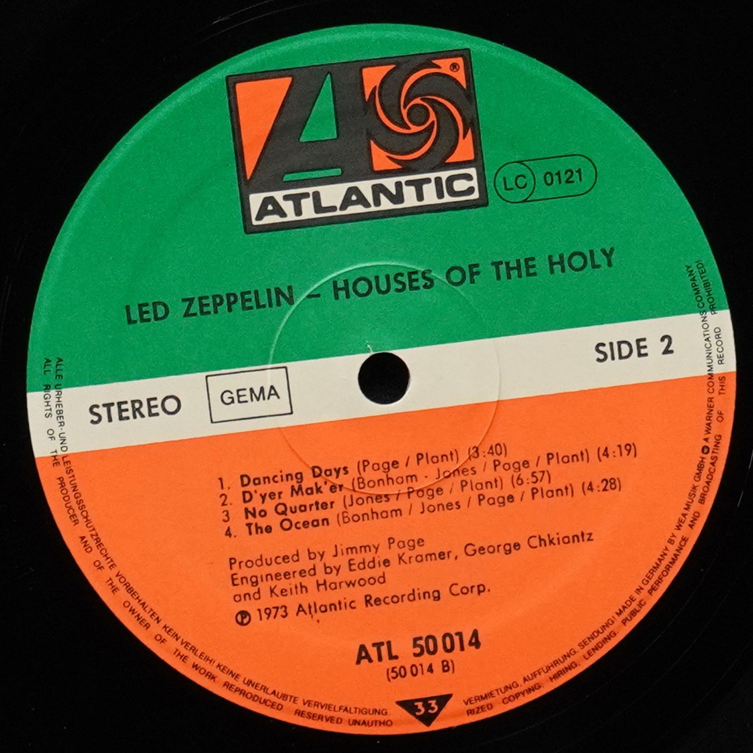 LP Led Zeppelin — Houses Of The Holy фото 5