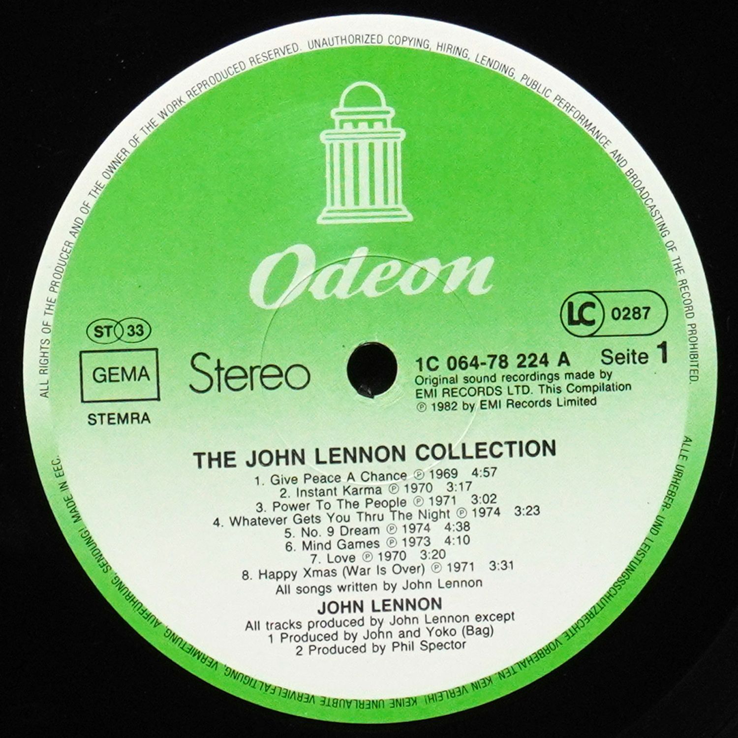 LP John Lennon — John Lennon Collection фото 3