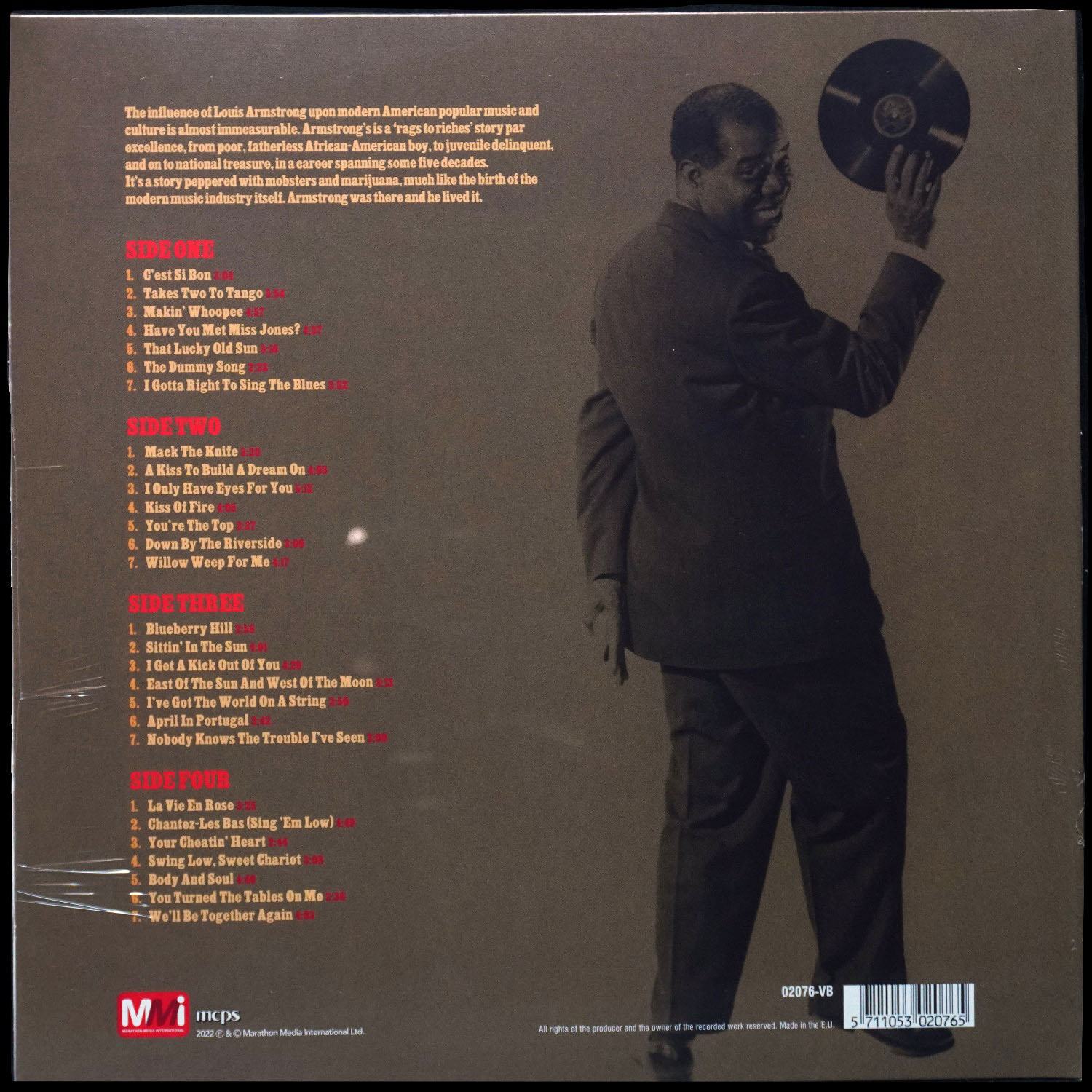 LP Louis Armstrong — Singin' Satchmo (2LP) фото 2