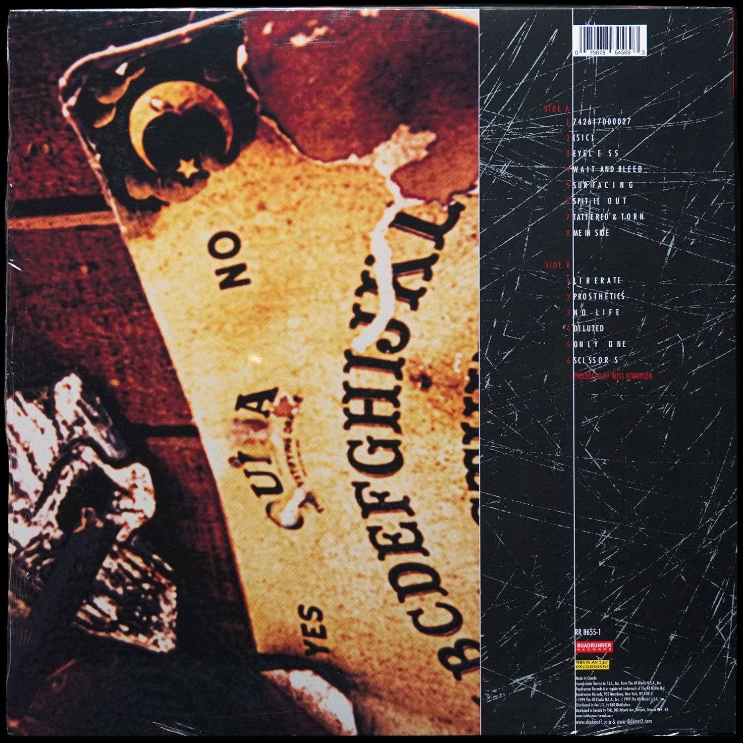 LP Slipknot — Slipknot (цветной винил) фото 2