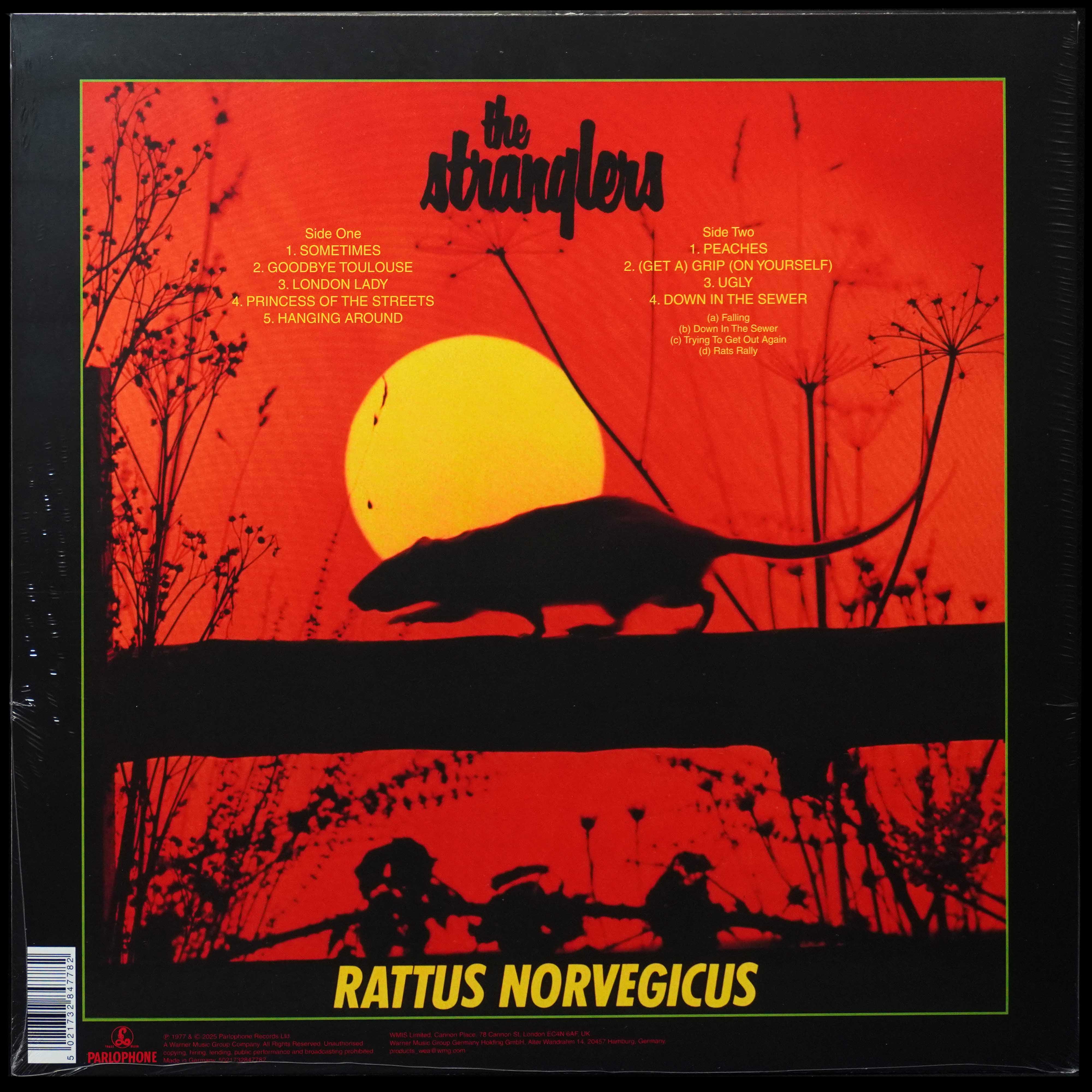 LP Stranglers — Stranglers IV (Rattus Norvegicus) (цветной винил) фото 2
