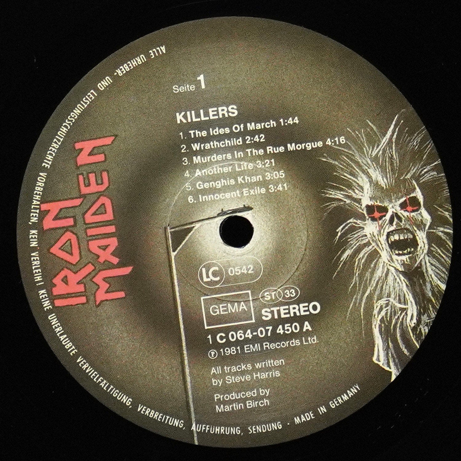LP Iron Maiden — Killers фото 3
