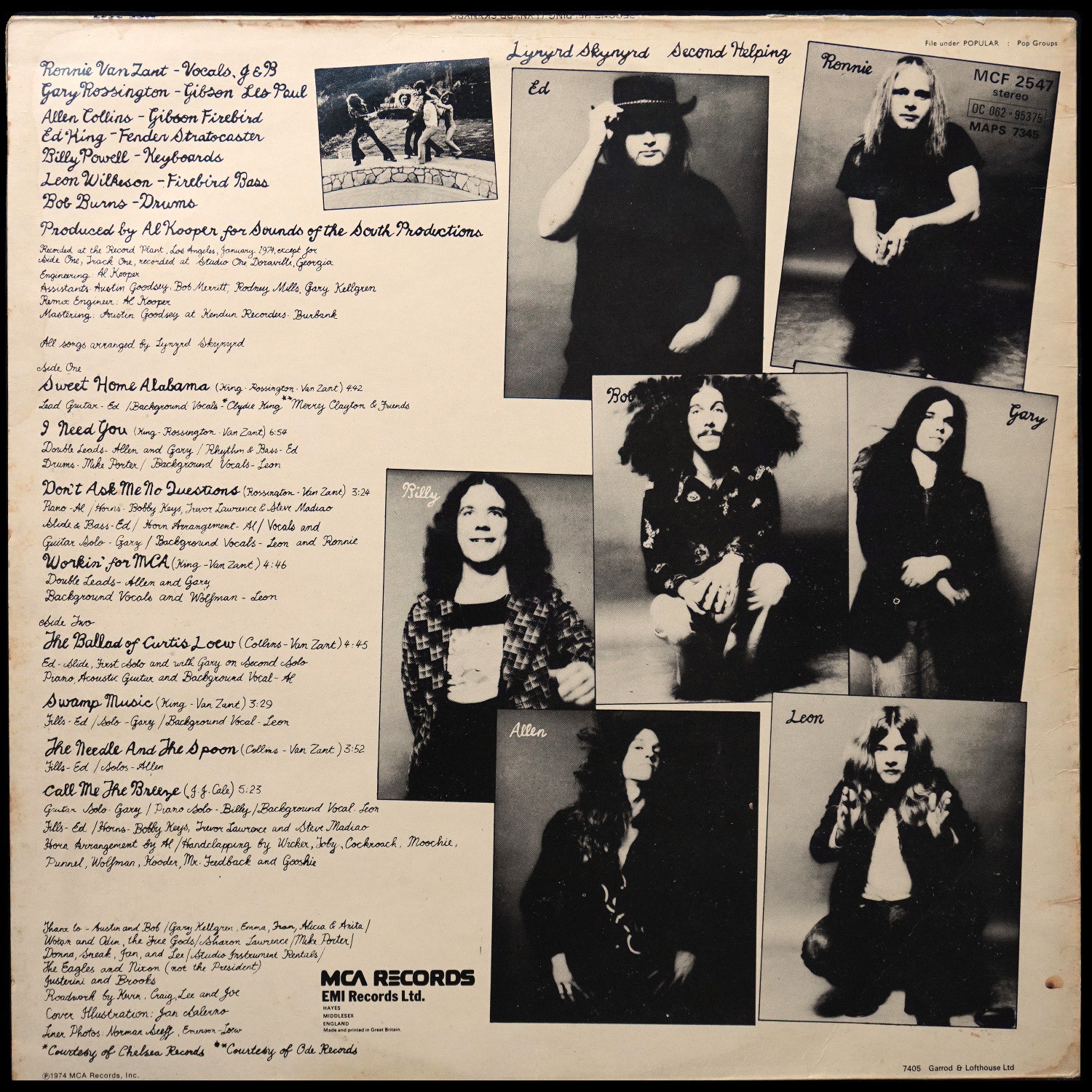LP Lynyrd Skynyrd — Second Helping фото 2