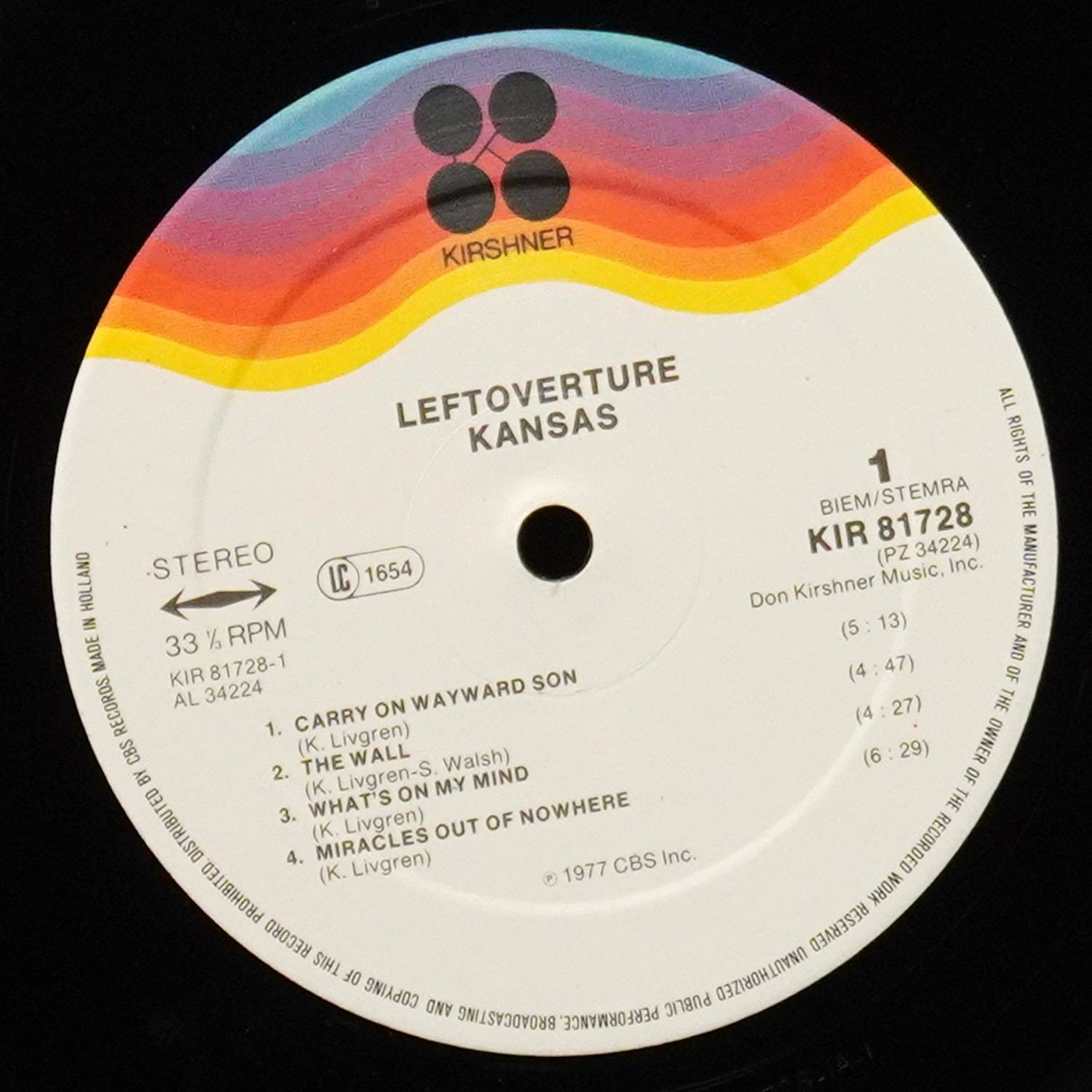 LP Kansas — Leftoverture фото 3