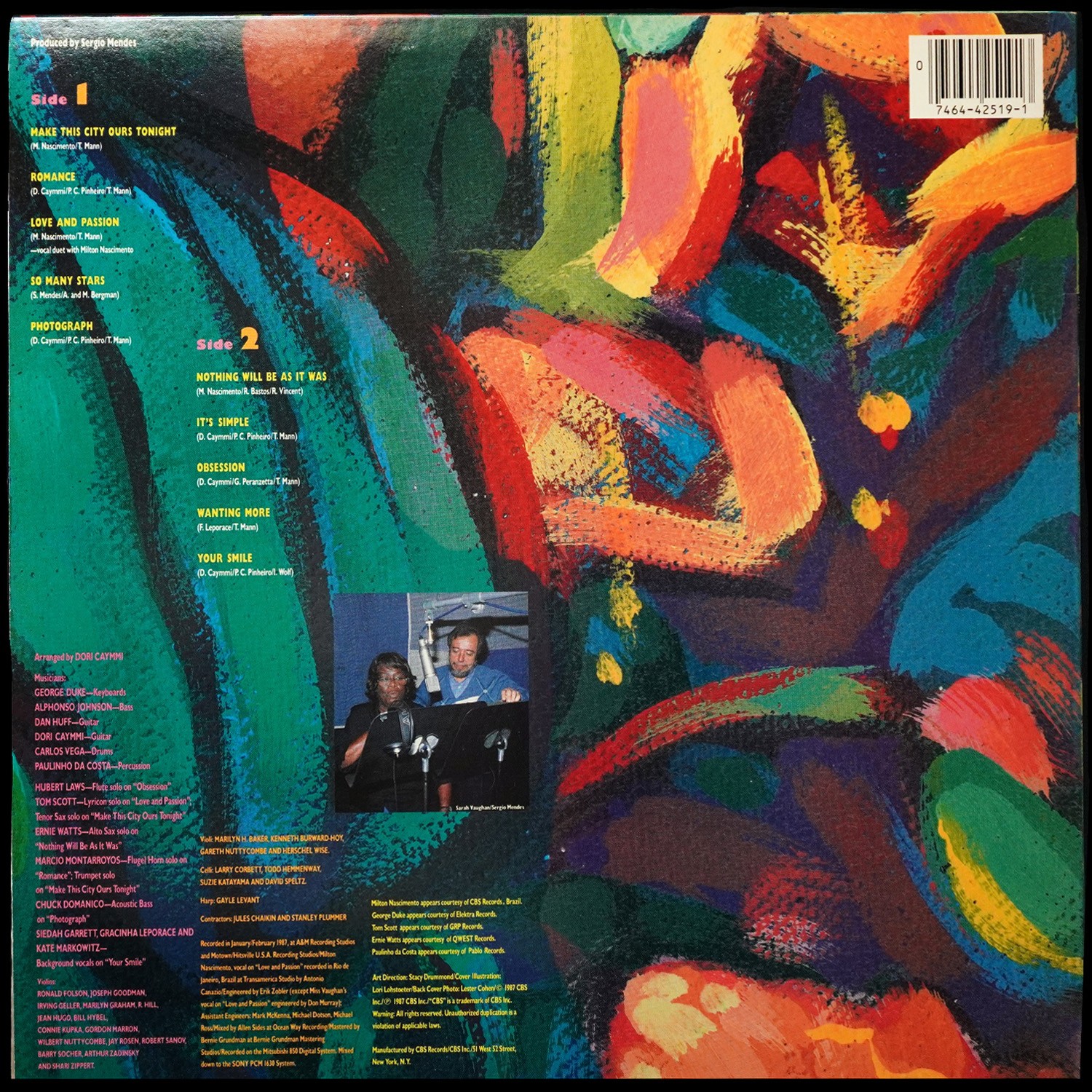 LP Sarah Vaughan — Brazilian Romance фото 2