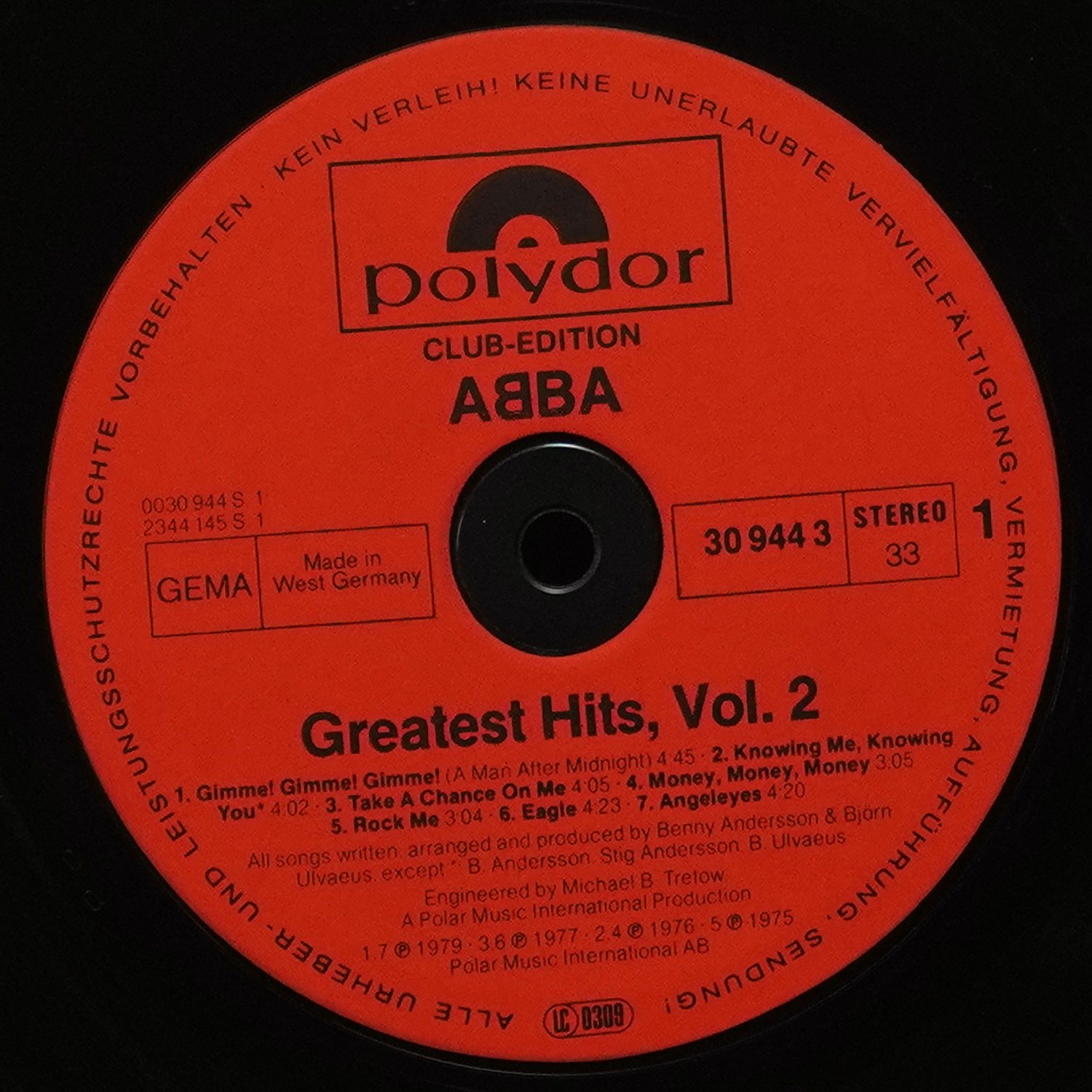 LP Abba — Greatest Hits Vol.2 (клубное издание) фото 3