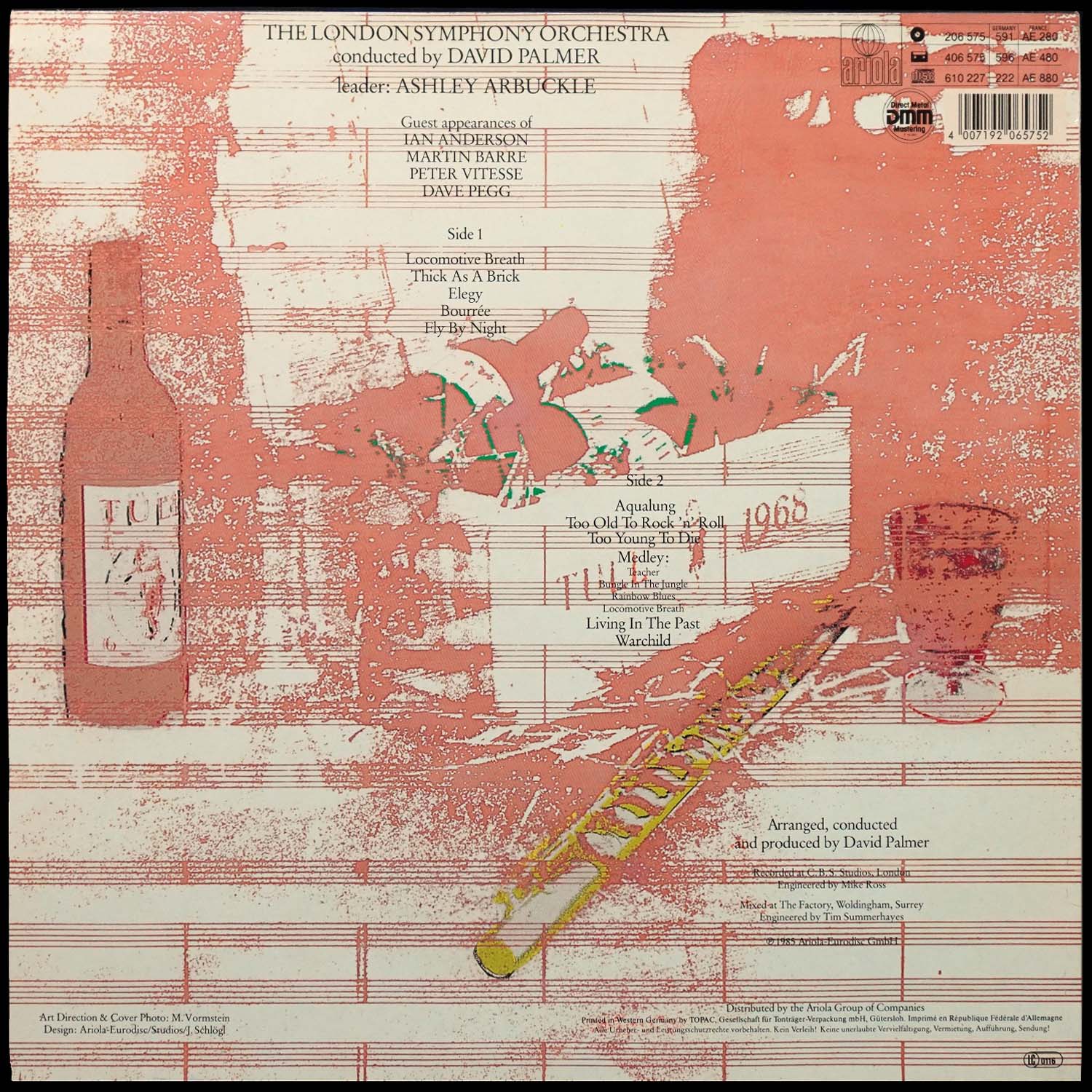 LP London Symphony Orchestra — London Symphony Orchestra Plays The Music Of Jethro Tull Featuring Ian Anderson фото 2