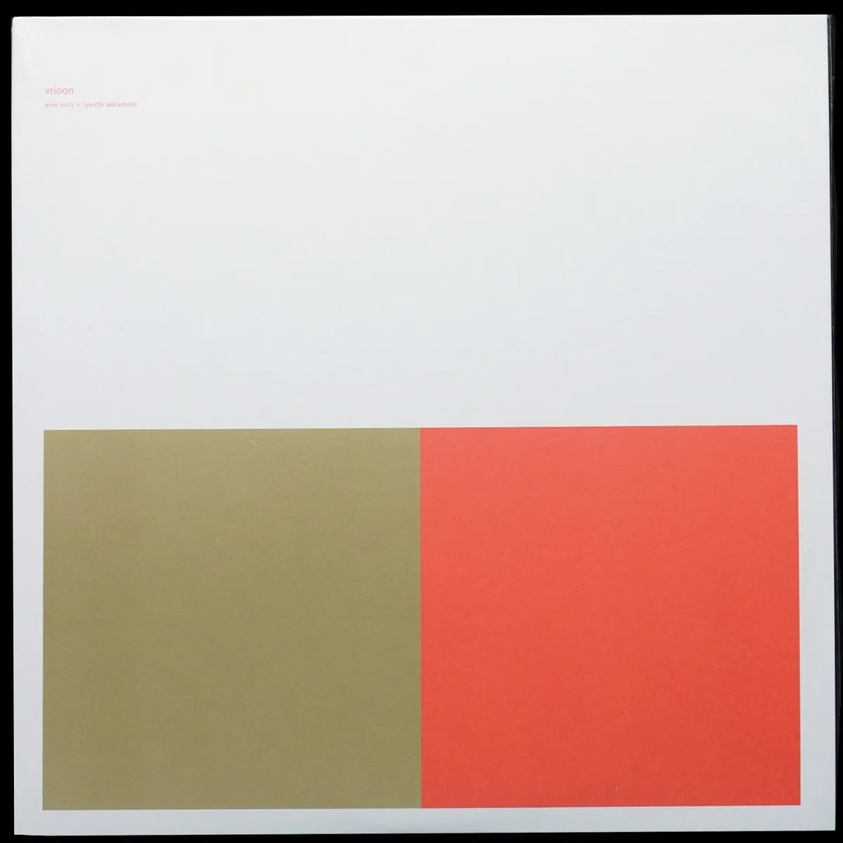LP Alva Noto + Ryuichi Sakamoto — Vrioon (2LP) фото