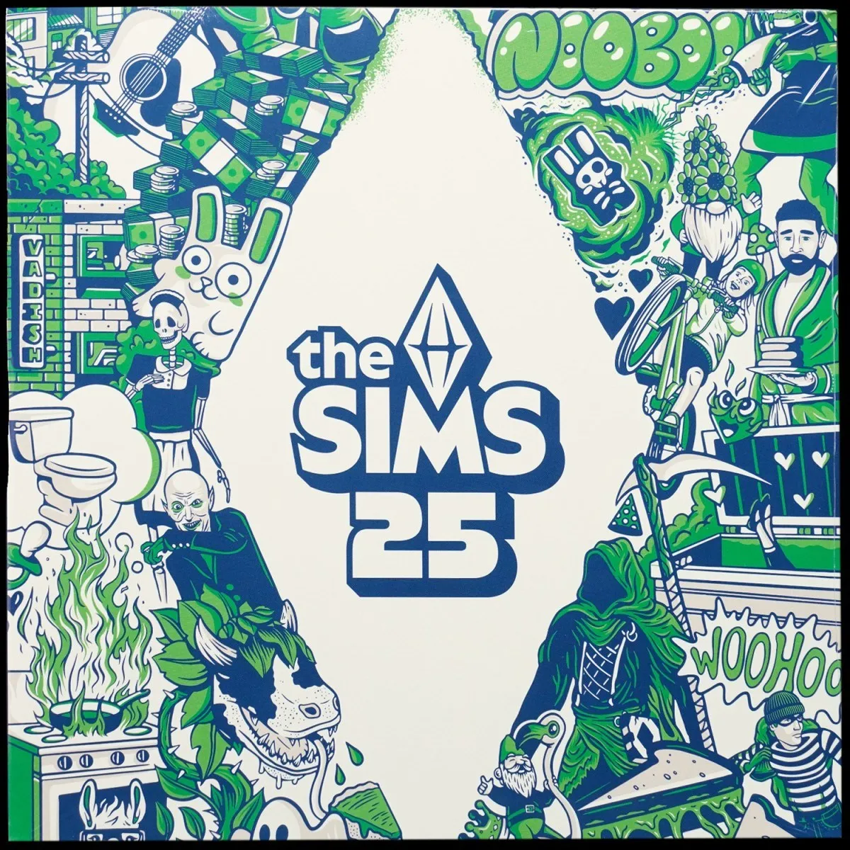 LP V/A — Sims 25 (2LP, полупрозрачный зелёный винил) фото