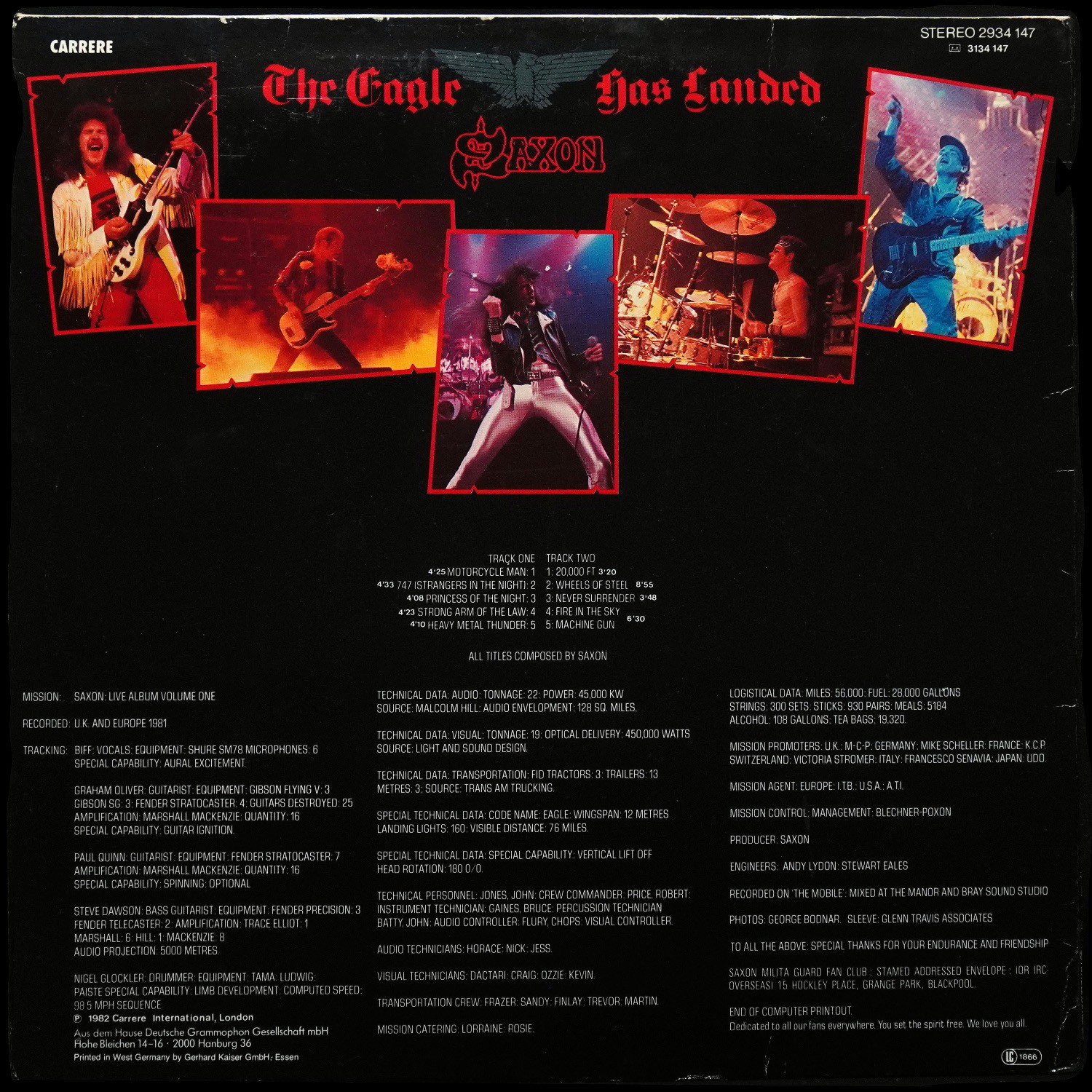 LP Saxon — Eagle Has Landed (Live) фото 2