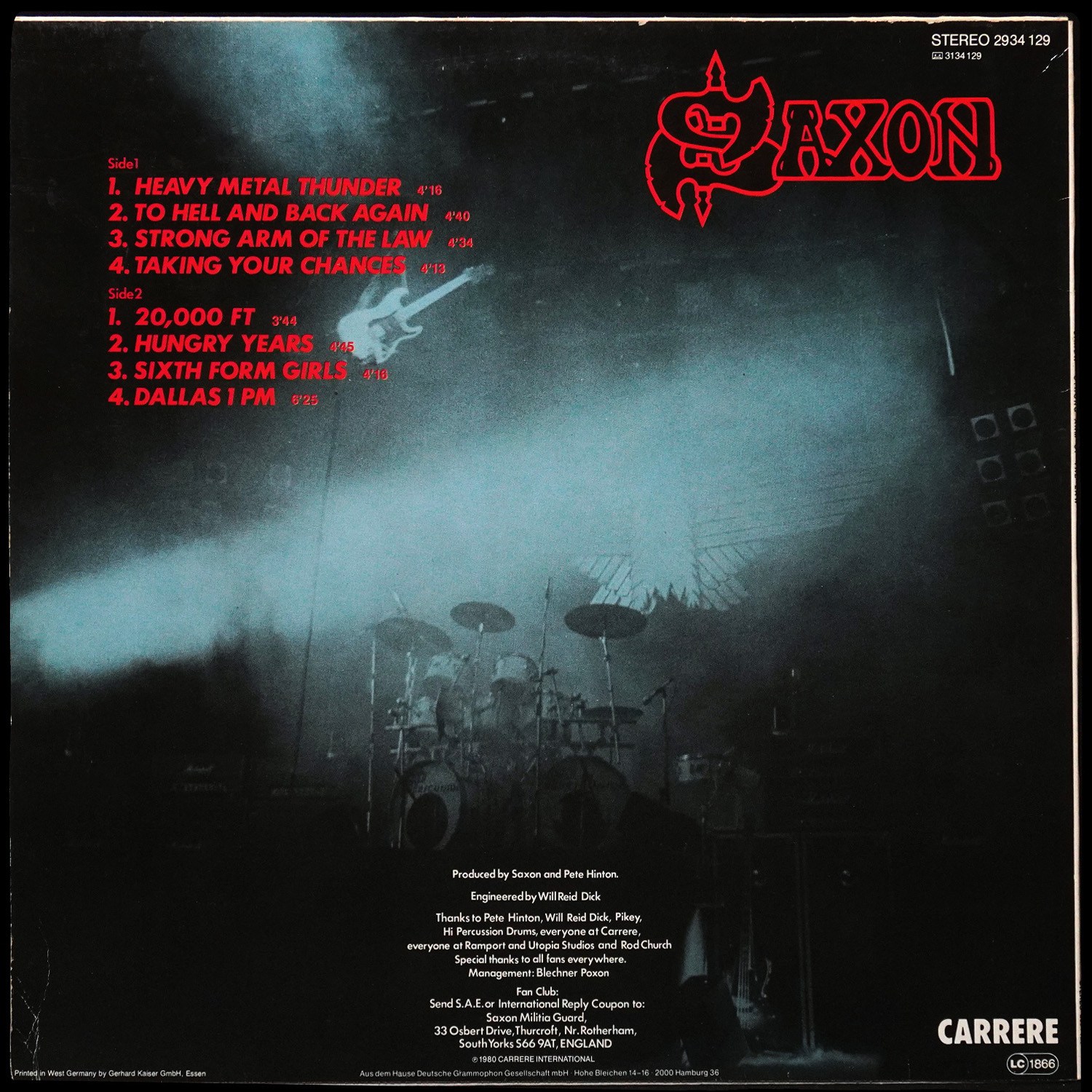 LP Saxon — Strong Arm Of The Law фото 2