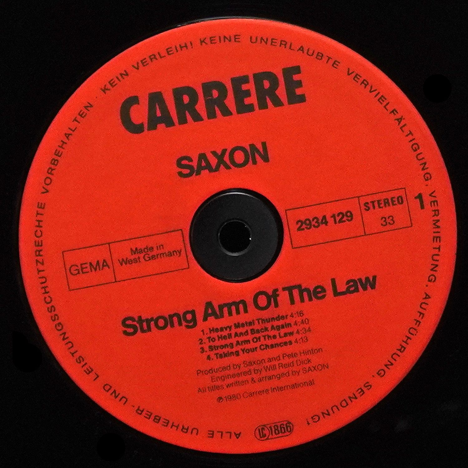 LP Saxon — Strong Arm Of The Law фото 3