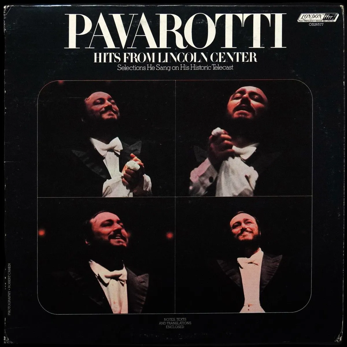 LP Luciano Pavarotti — Hits From Lincoln Center фото