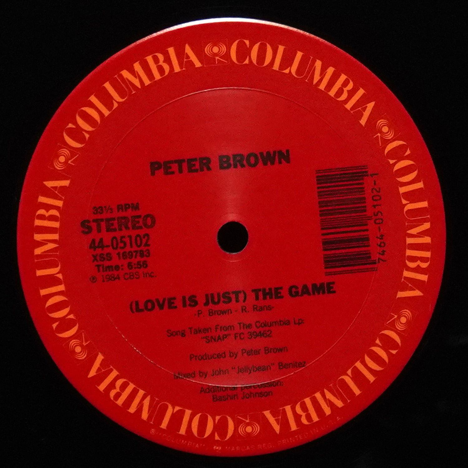 LP Peter Brown — Love Is Just (The Game) (макси сингл) фото 2