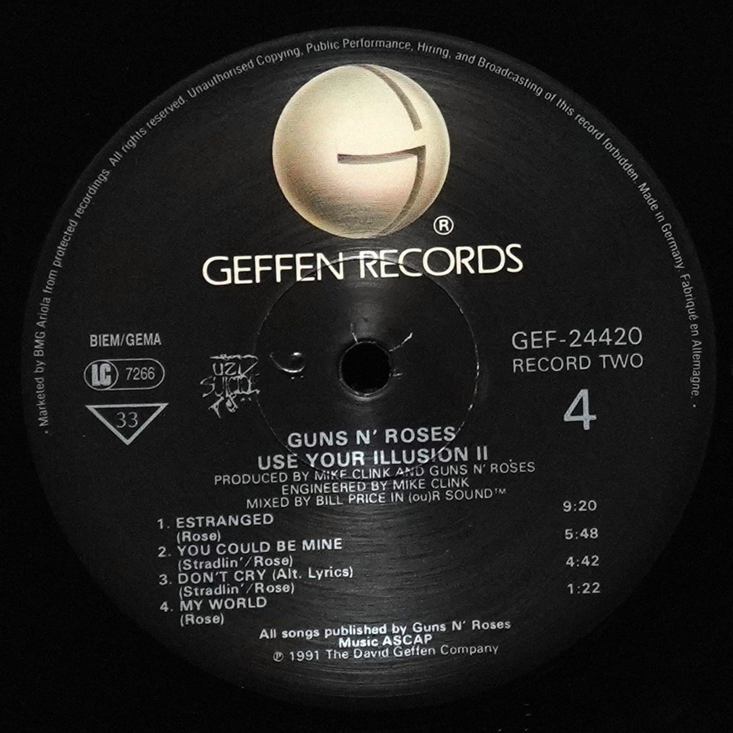 LP Guns N' Roses — Use Your Illusion II (2LP) фото 6