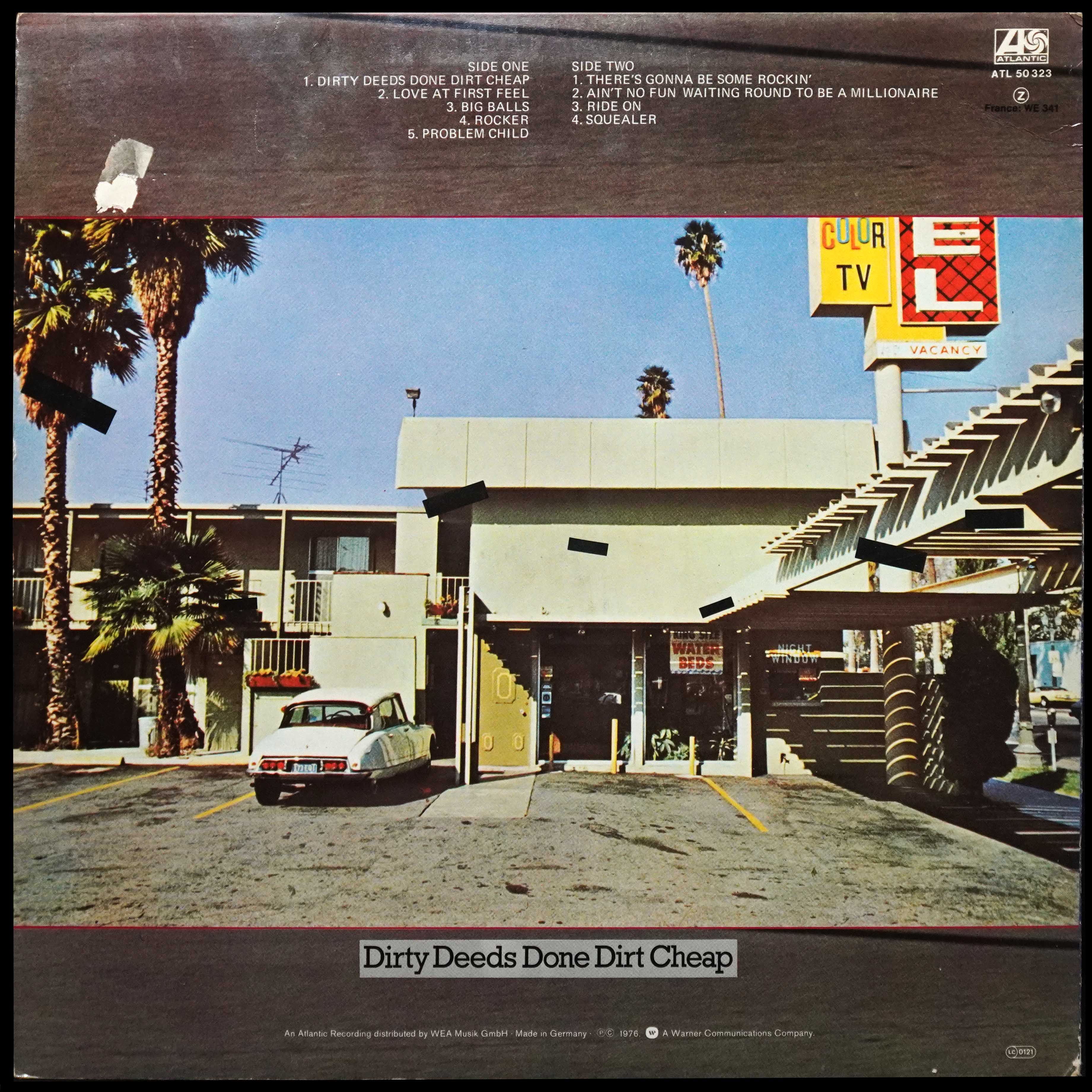 LP AC/DC — Dirty Deeds Done Dirt Cheap фото 2