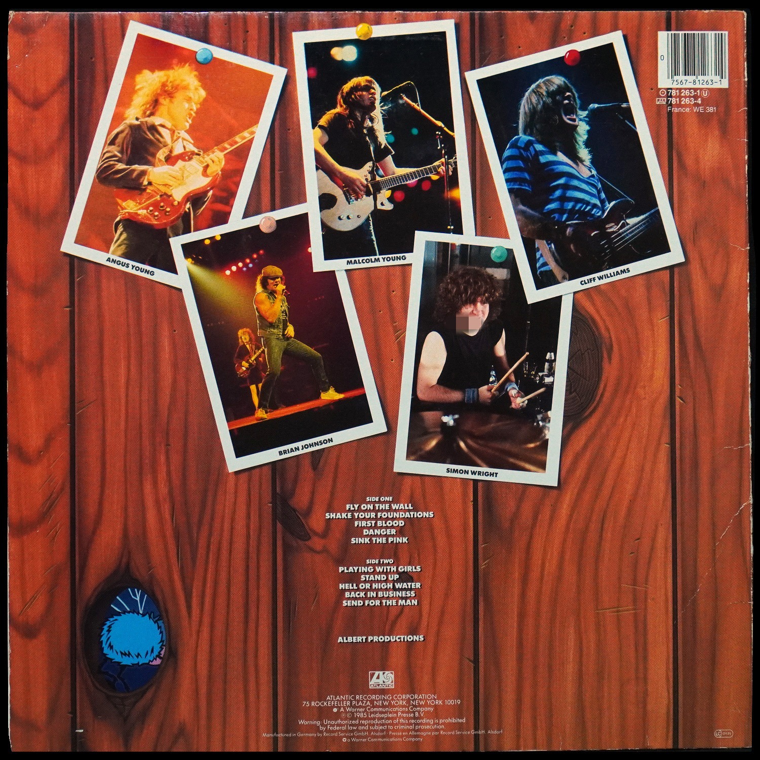 LP AC/DC — Fly On The Wall фото 2