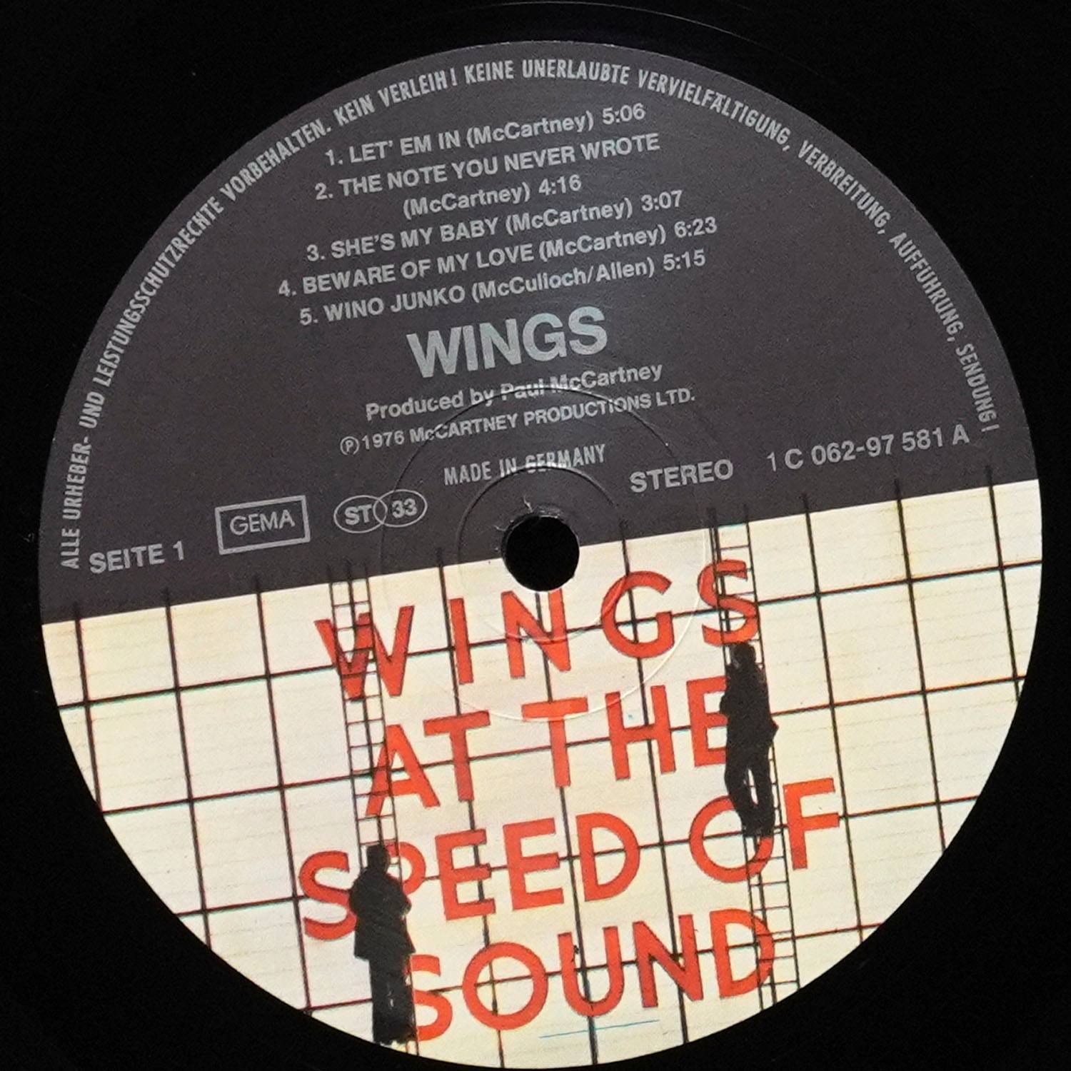 LP Wings — Wings At The Speed Of Sound фото 2