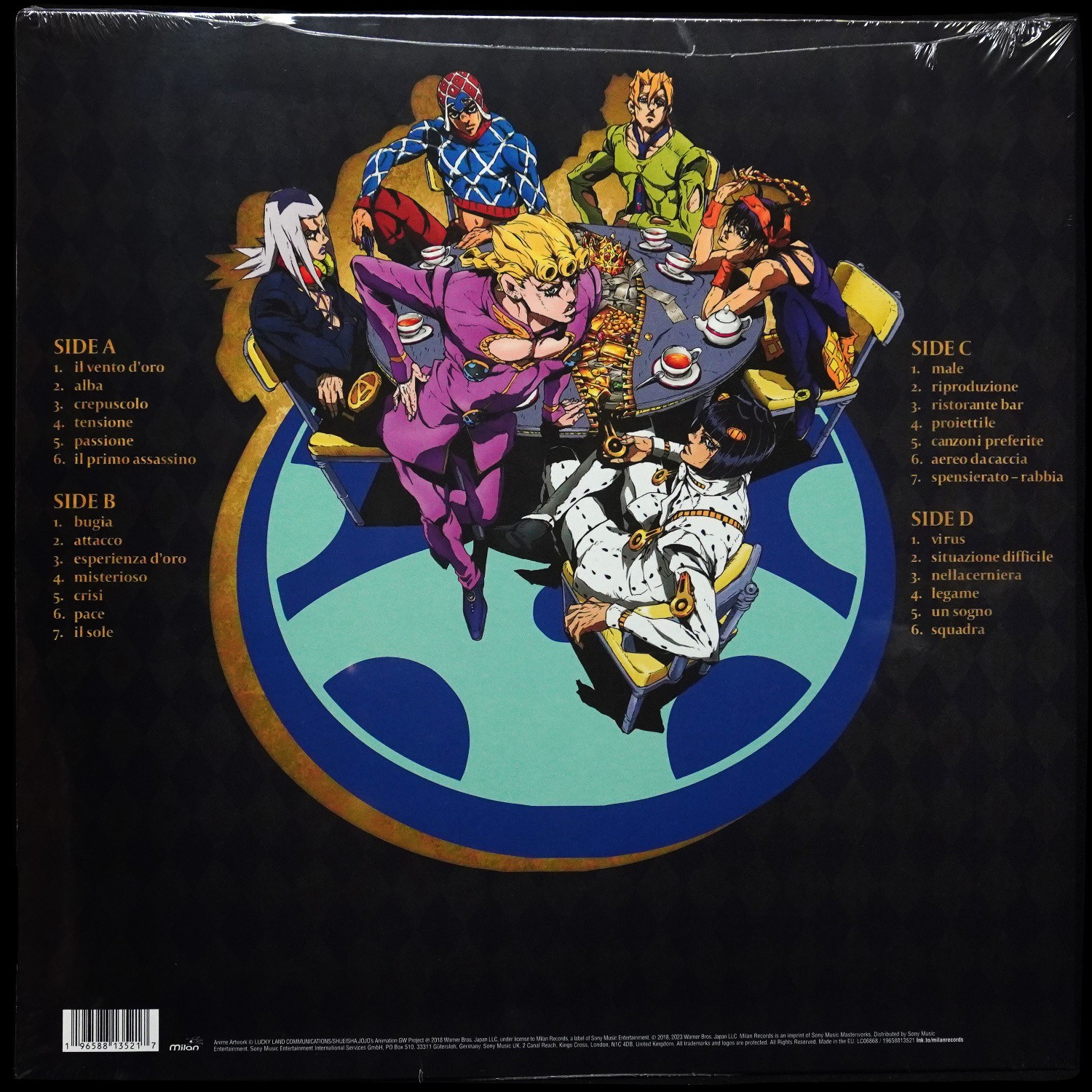 LP Yugo Kanno — Jojo's Bizarre Adventure: Golden Wind O.S.T Overture (2LP, цветной винил) фото 2
