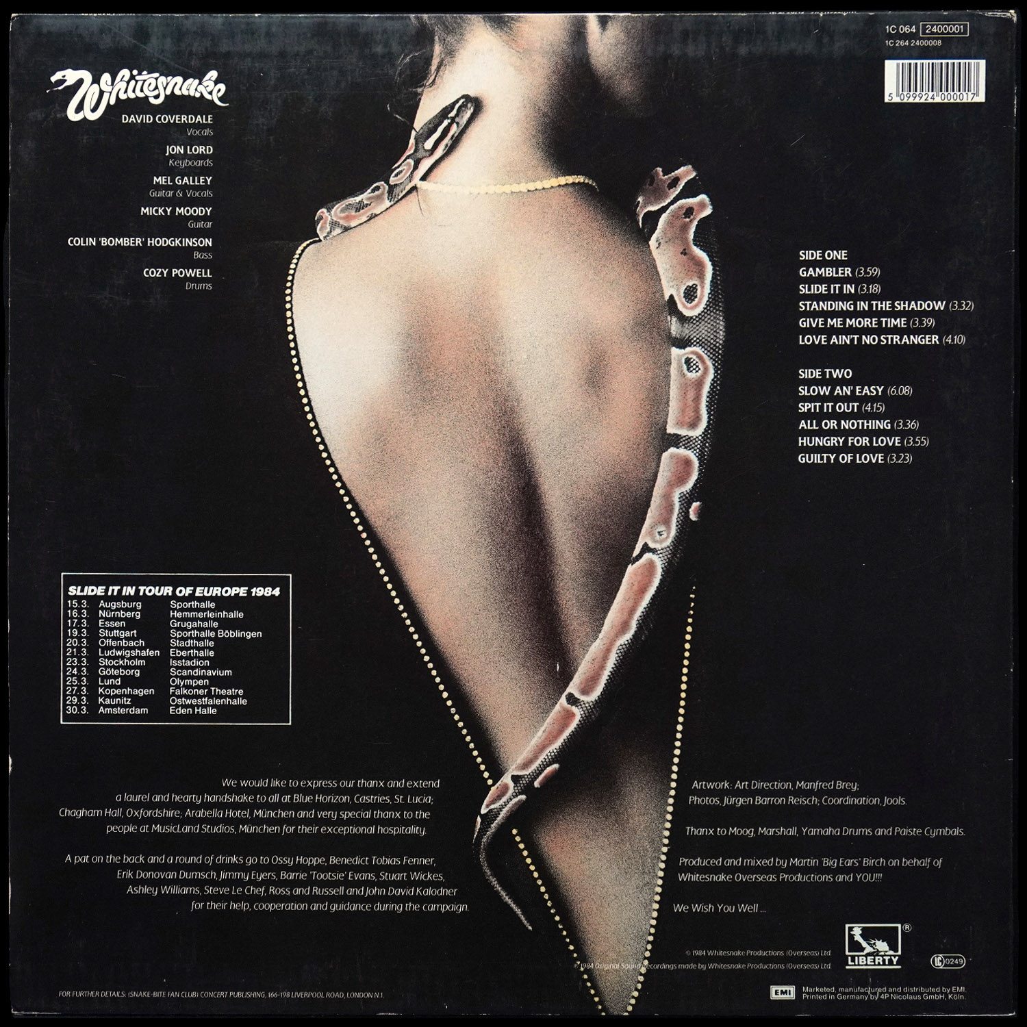 LP Whitesnake — Slide It In фото 2