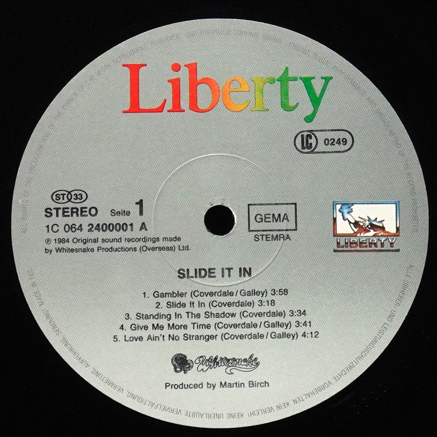 LP Whitesnake — Slide It In фото 3