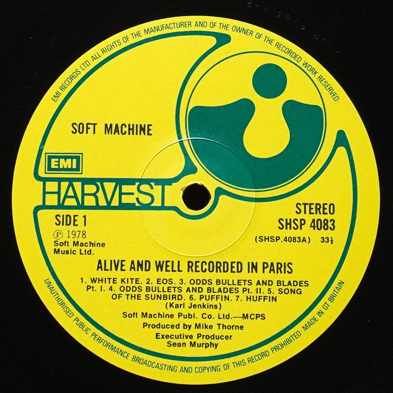 LP Soft Machine — Alive And Well Recorded In Paris фото 3
