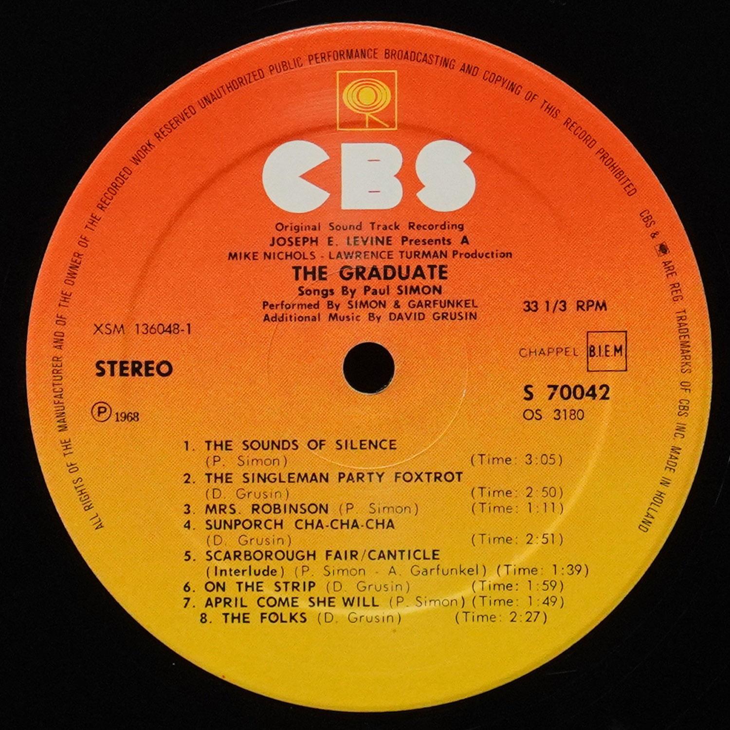 LP Simon & Garfunkel — Graduate (Original Soundtrack) фото 3