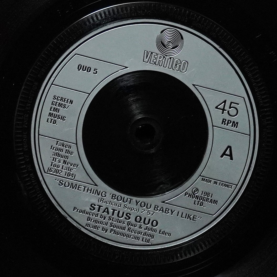 LP Status Quo — Something 'Bout You Baby I Like (сингл) фото 2