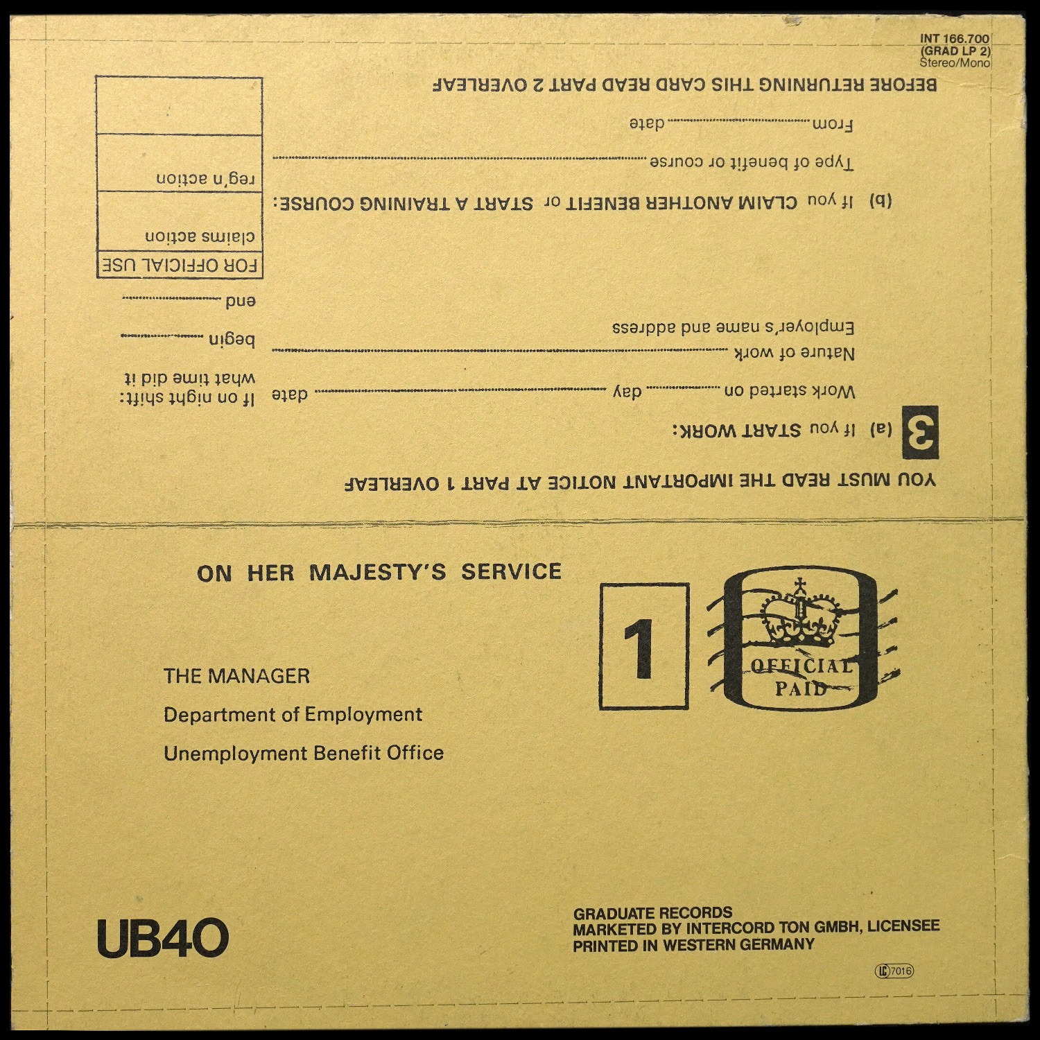 LP UB40 — Signing Off (LP + макси сингл) фото 2