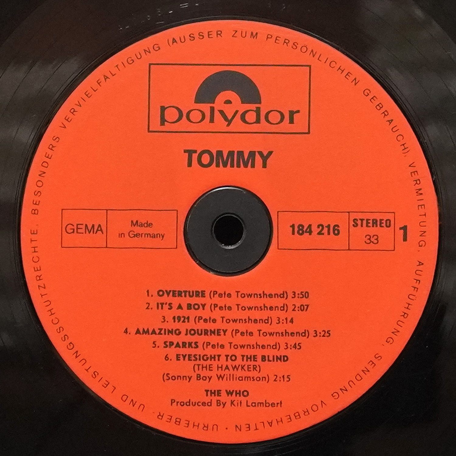 LP Who — Tommy (2LP) фото 3