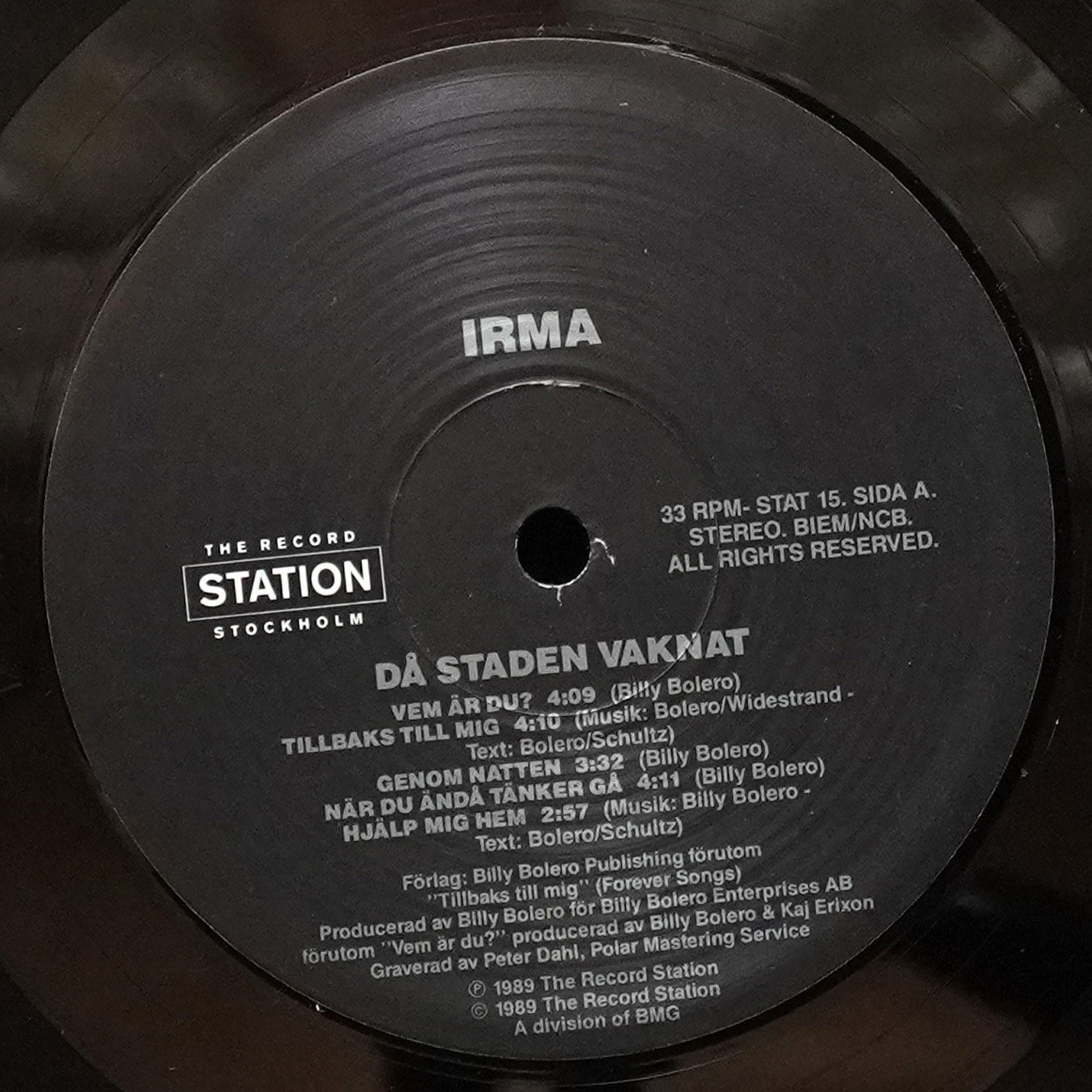 LP Irma Schultz — Da Staden Har Vaknat фото 2