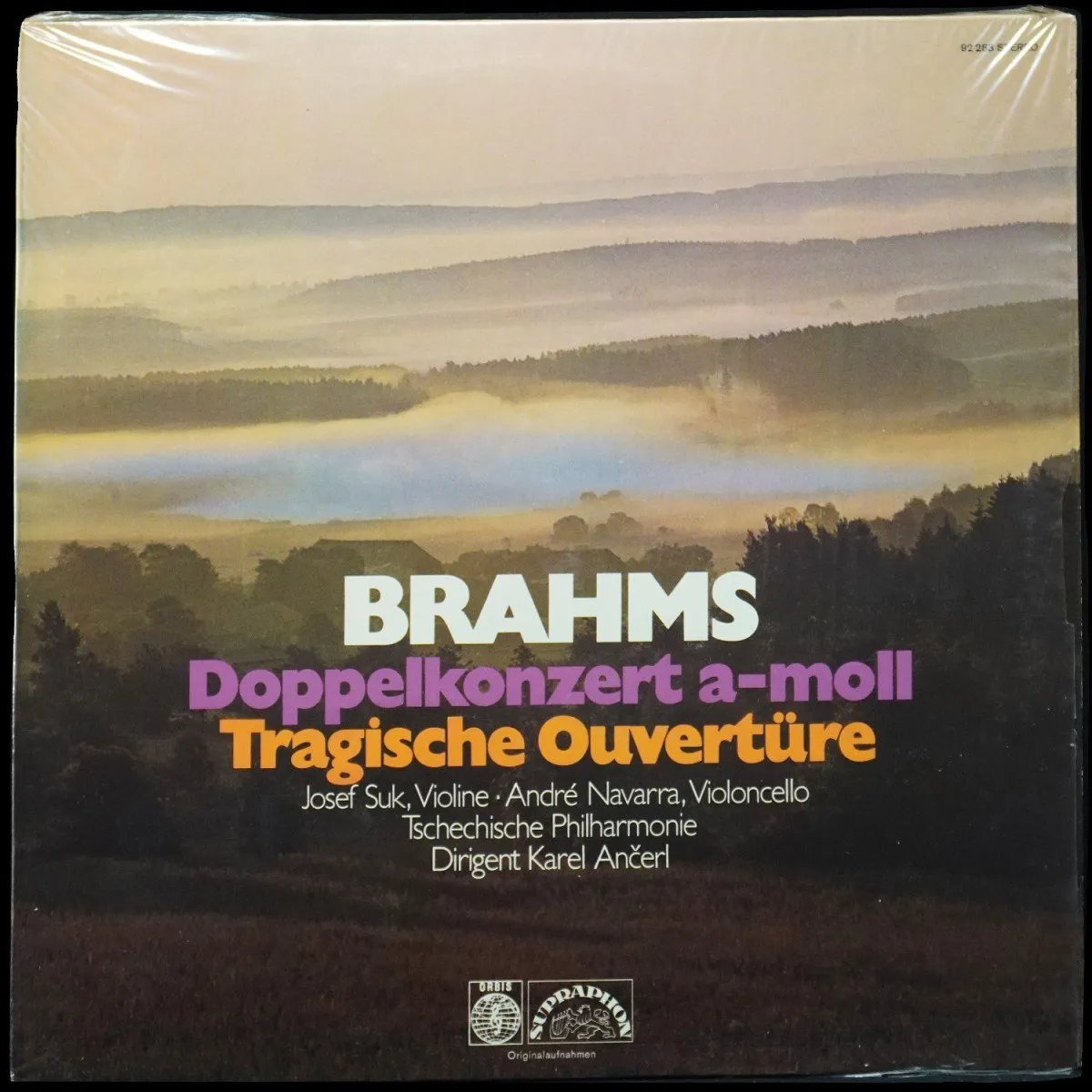LP Karel Ancerl — Brahms: Doppelkonzert A-Moll / Tragische Ouverture фото