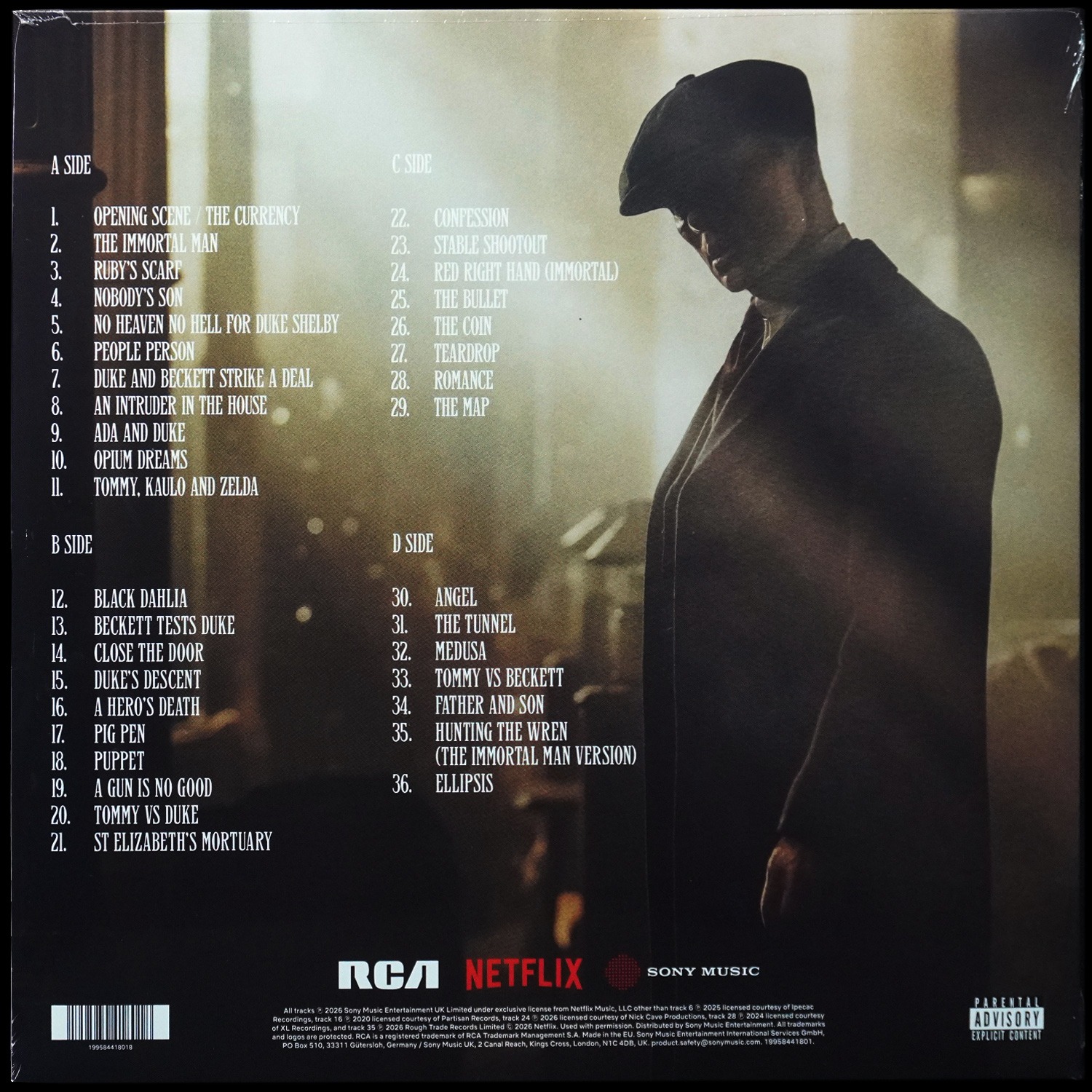 LP Genn Antony — Peaky Blinders - The Immortal Man (Soundtrack from the Netflix Film) (2LP) фото 2