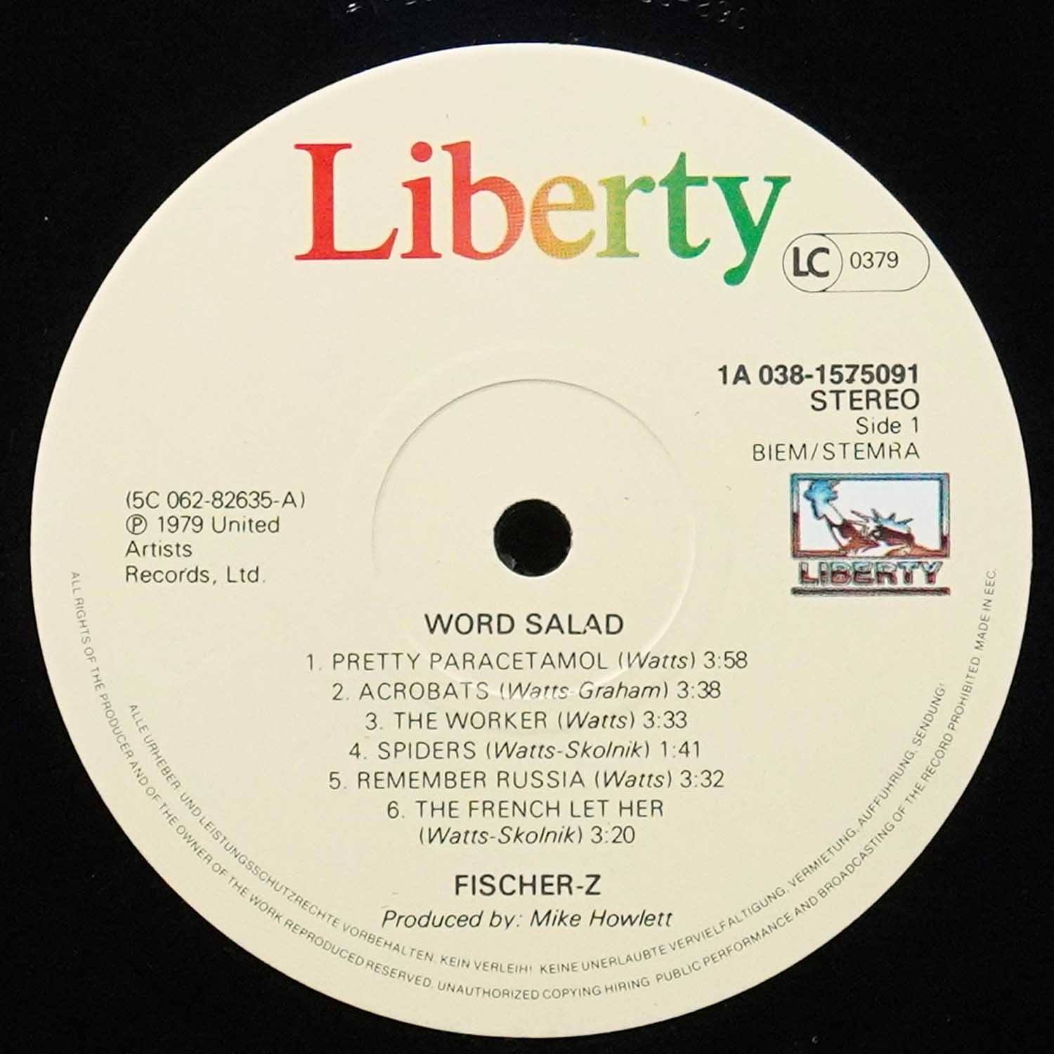 LP Fischer-Z — Word Salad фото 2