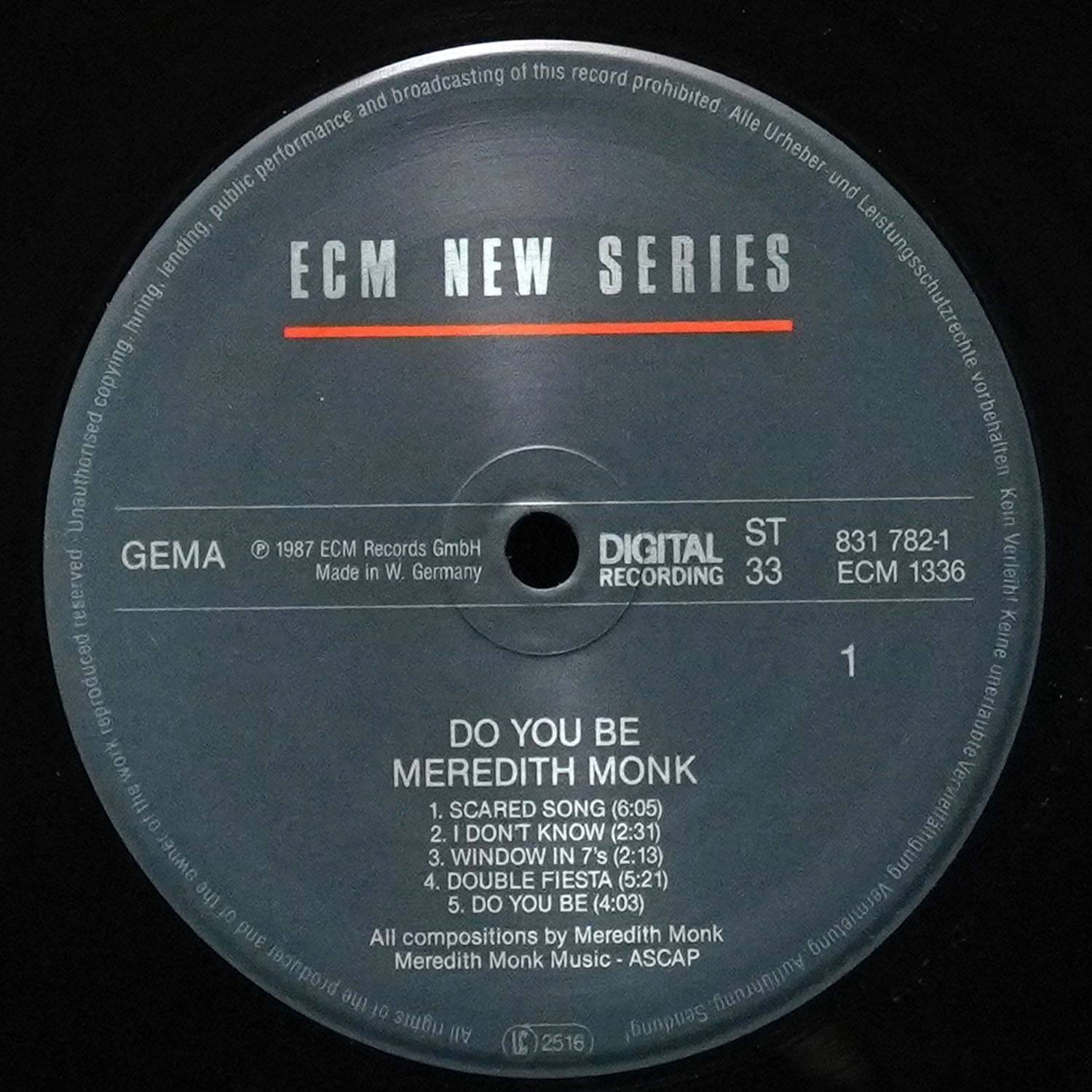 LP Meredith Monk — Do You Be фото 3