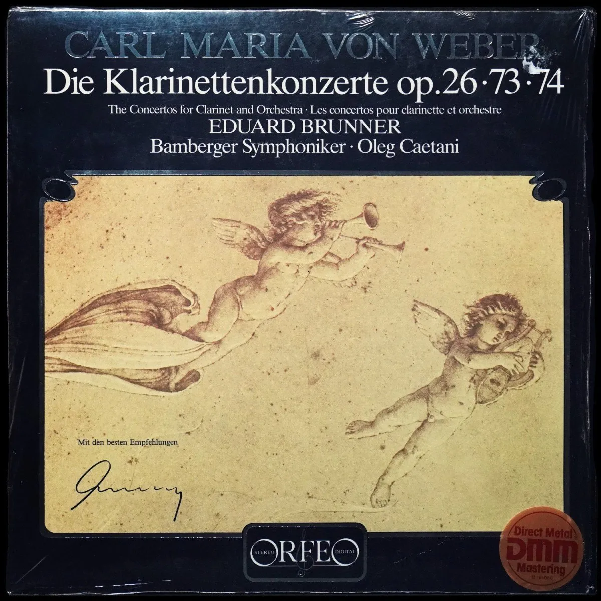 LP Oleg Caetani — Carl Maria von Weber; Brunner: Die Klarinettenkonzerte фото