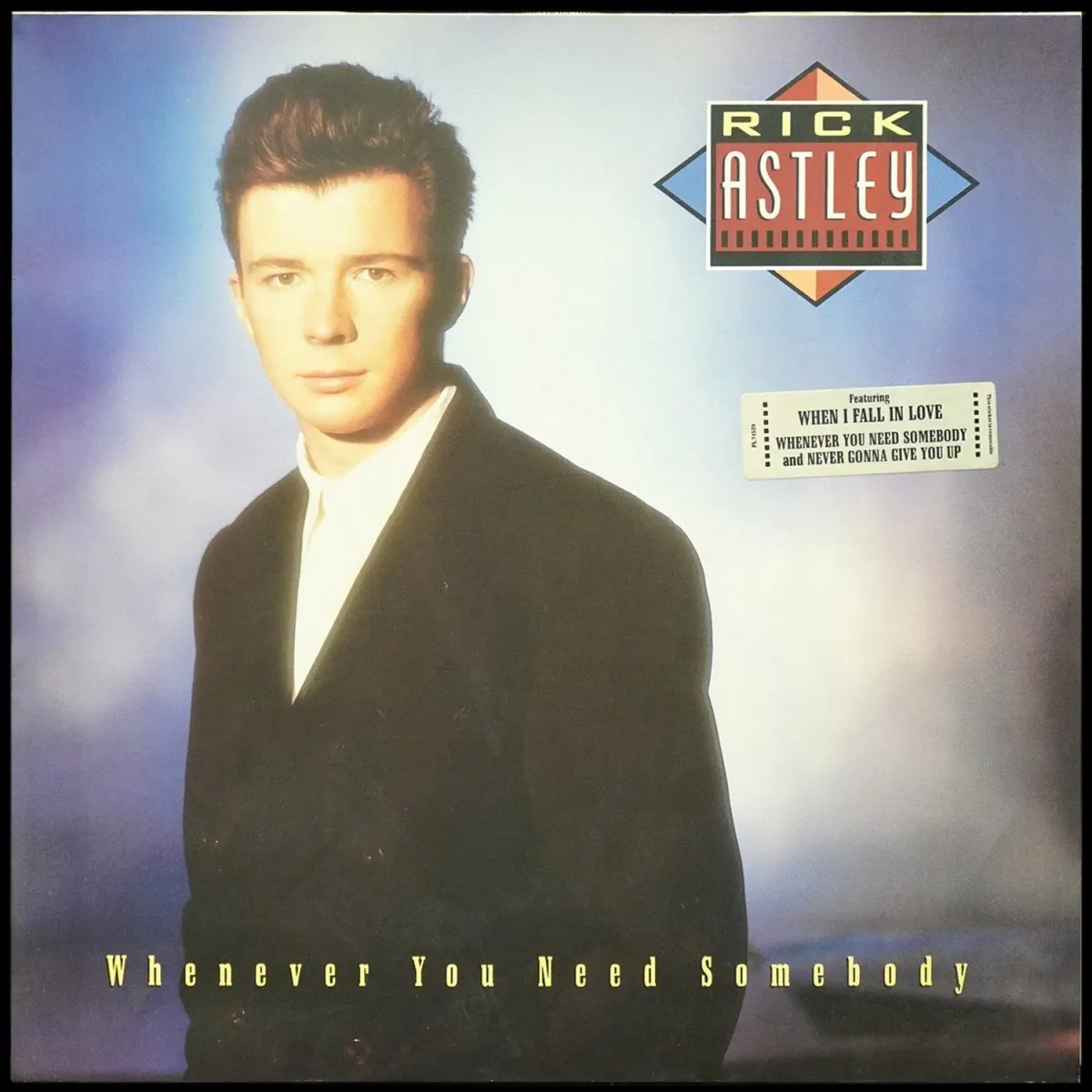 LP Rick Astley — Whenever You Need Somebody фото