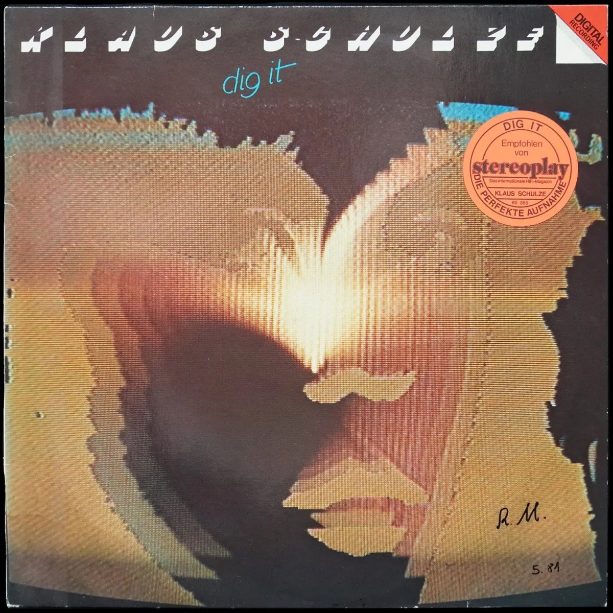 LP Klaus Schulze — Dig It фото