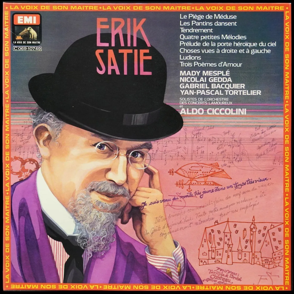 LP Aldo Ciccolini — Erik Satie: Le Piege De Meduse, Etc фото