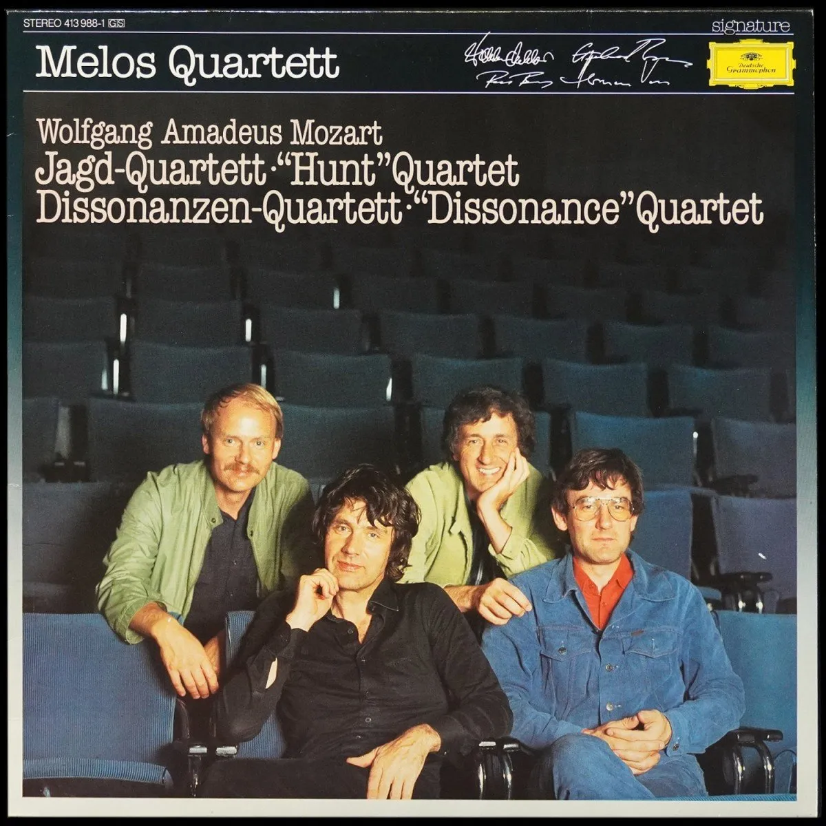 LP Melos Quartett — Mozart: Jagd-Quartett ('Hunt' Quartet) / Dissonanzen-Quartett ('Dissonance' Quartet) фото