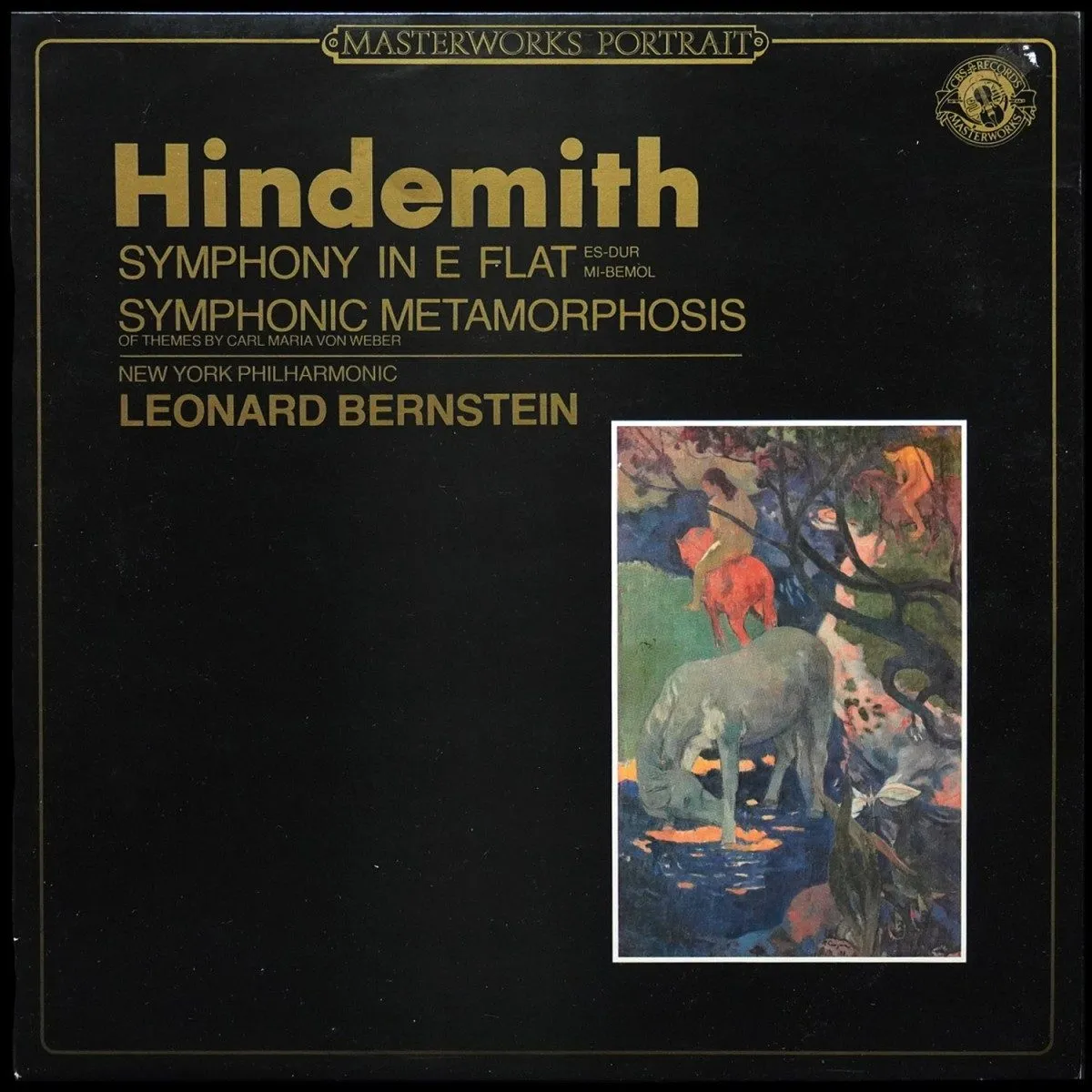 LP Leonard Bernstein — Hindemith: Symphony In E Flat / Symphonic Metamorphosis Of Themes By Carl Maria Von Weber фото