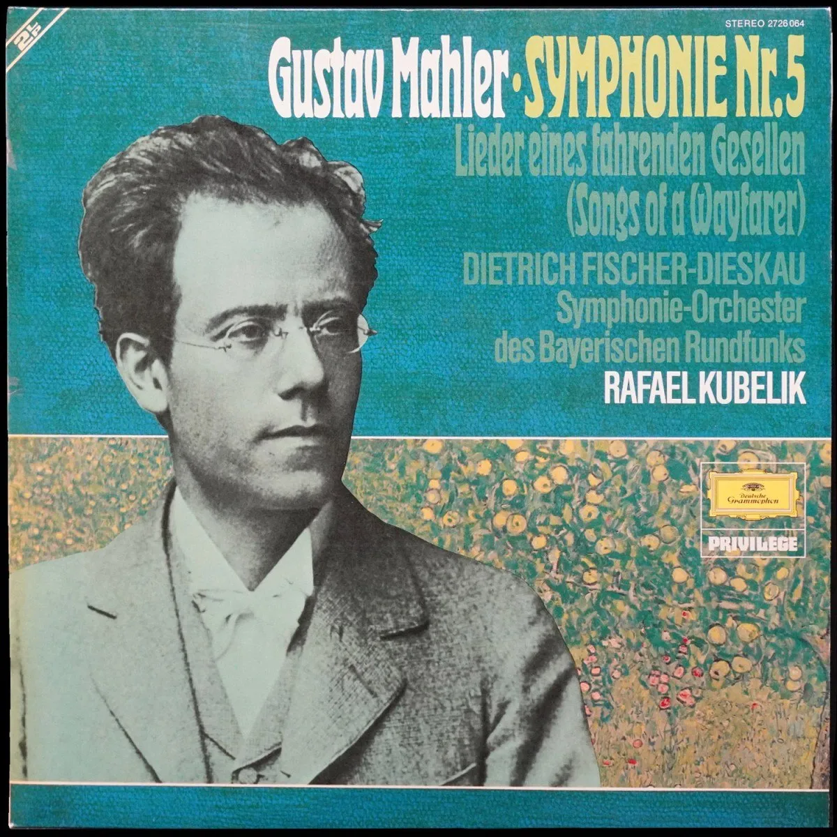 LP Rafael Kubelik — Mahler: Symphonie Nr. 5 / Lieder Eines Fahrenden Gesellen (Songs Of A Wayfarer) (2LP) фото