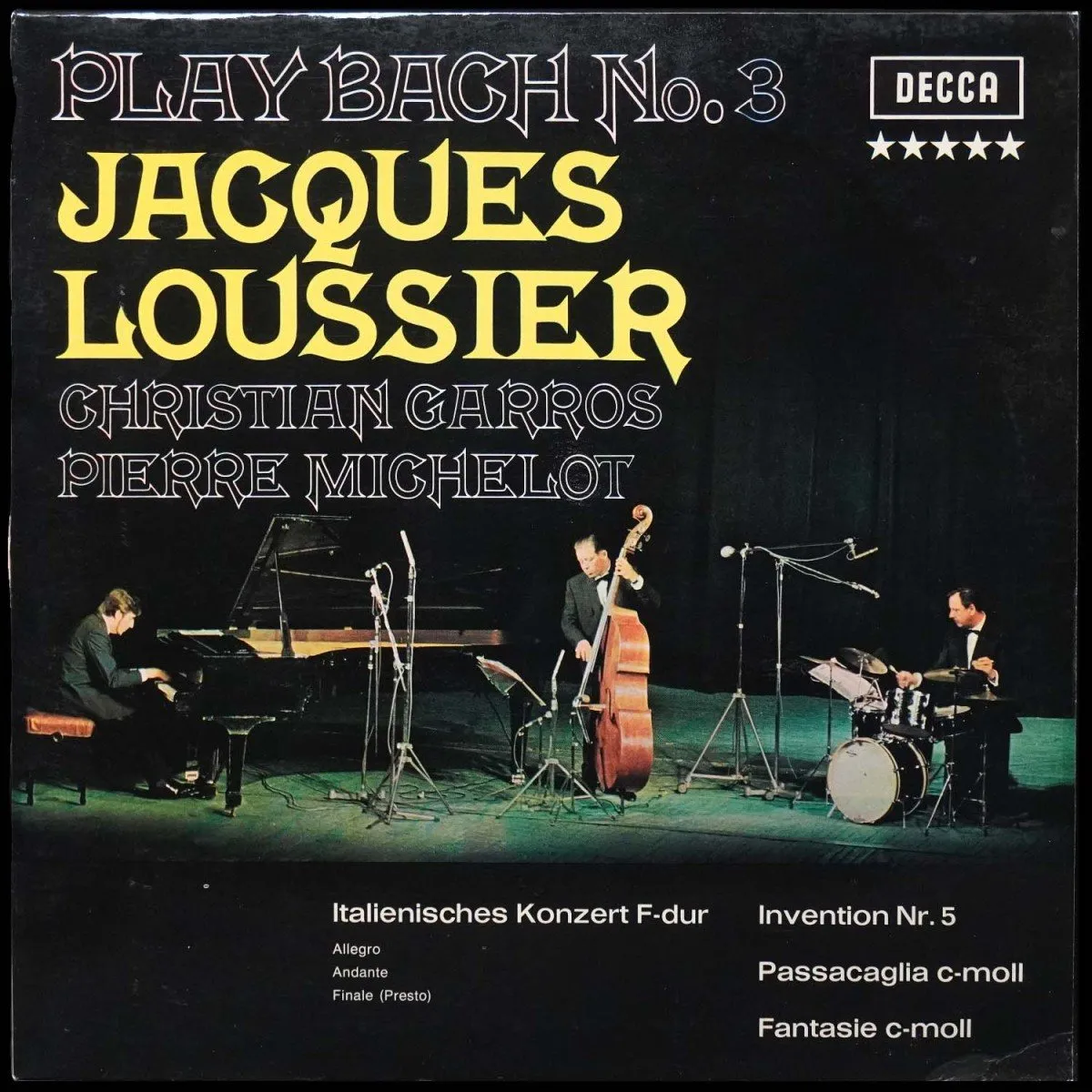 LP Jacques Loussier — Play Bach No. 3 фото