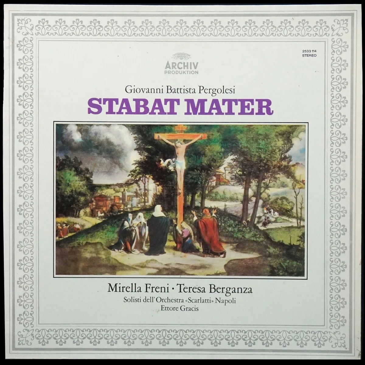 LP Ettore Gracis — Pergolesi: Stabat Mater (обложка-буклет) фото