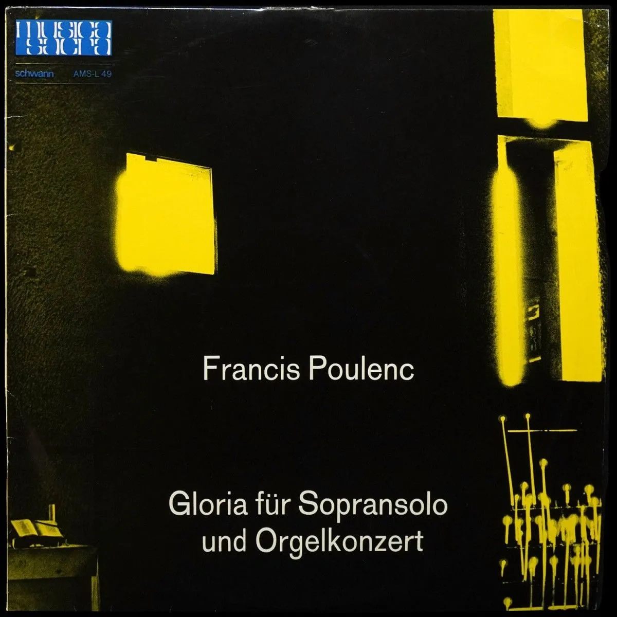 LP Georges Pretre — Francis Poulenc: Gloria Fur Sopransolo Und Orgelkonzert (моно) фото