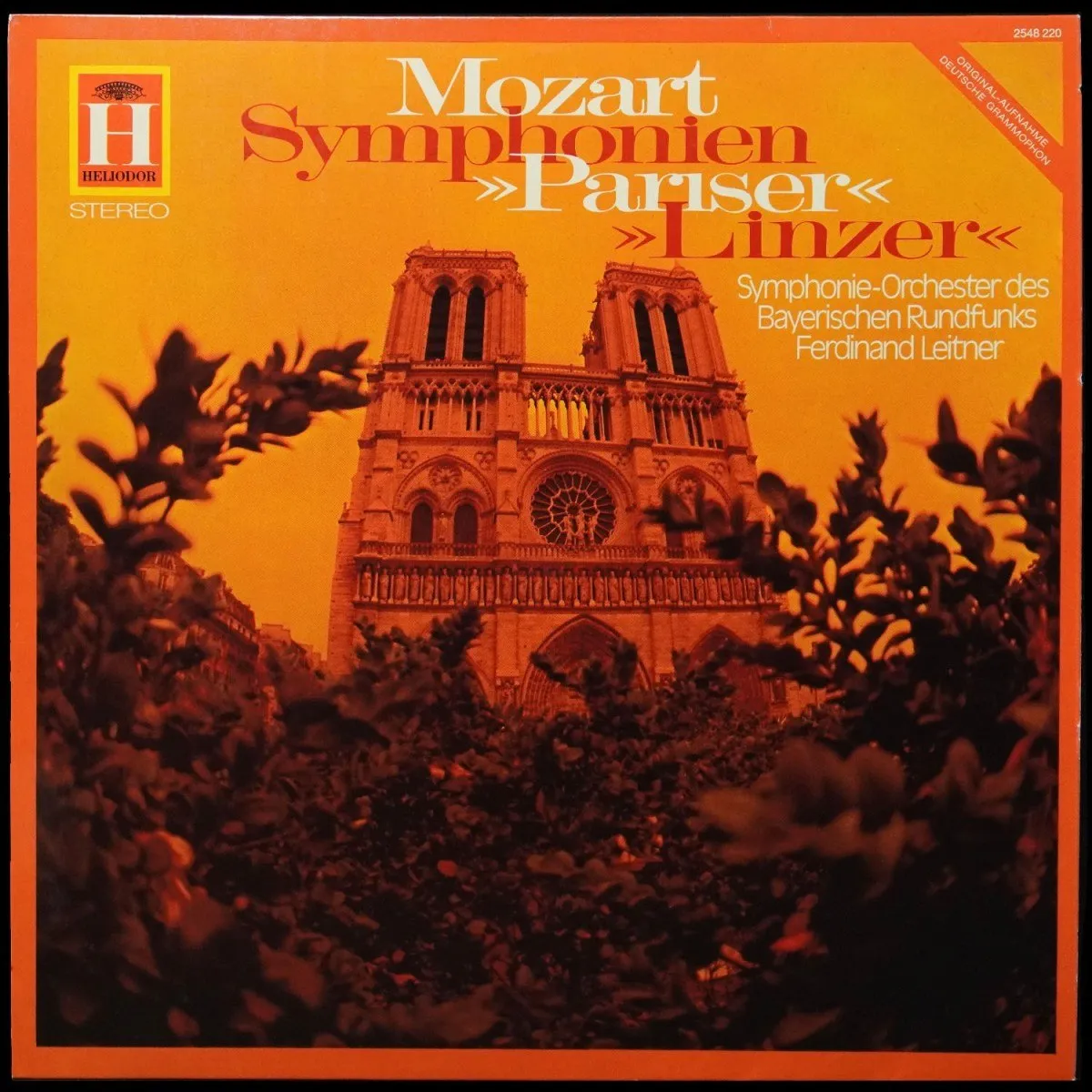 LP Ferdinand Leitner — Mozart: Sinfonie Nr. 36 C-dur KV 425 (Linzer Sinfonie) / Sinfonie Nr. 31 D-dur KV 297 (Pariser Sinfonie) фото